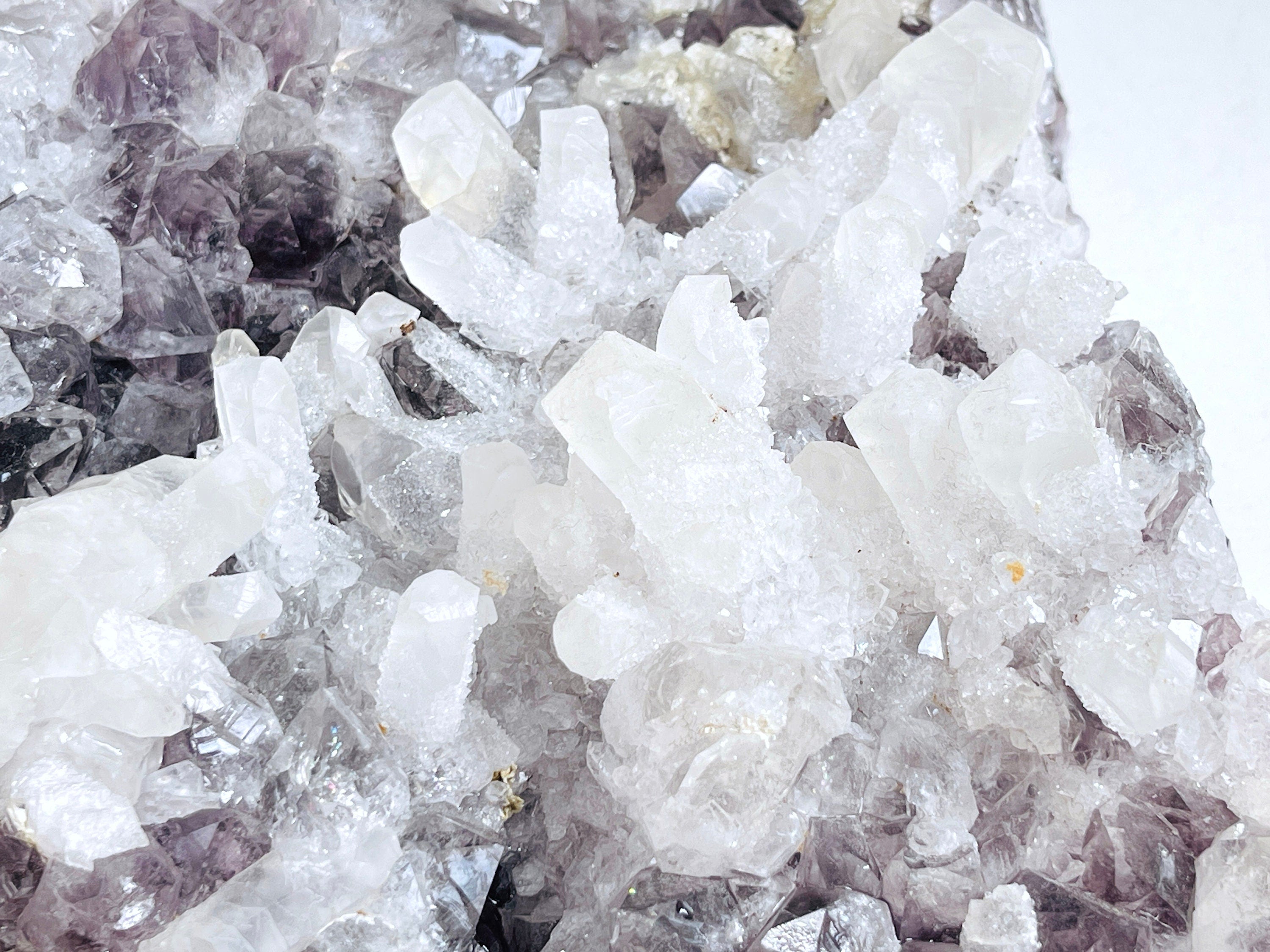 2.9kg Exquisite Amethyst with Calcite Mineral Specimen, Special Calcite & Amethyst Specimen, Calcite Specimen, Amethyst Mineral Specimen