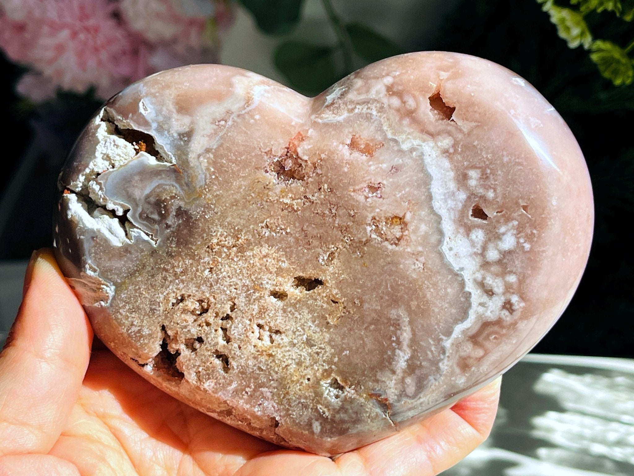 492g Pink Amethyst Heart, Pink Amethyst Crystal Heart, Crystal Heart, Crystal Gift, Healing Crystal - Million Years Crystal