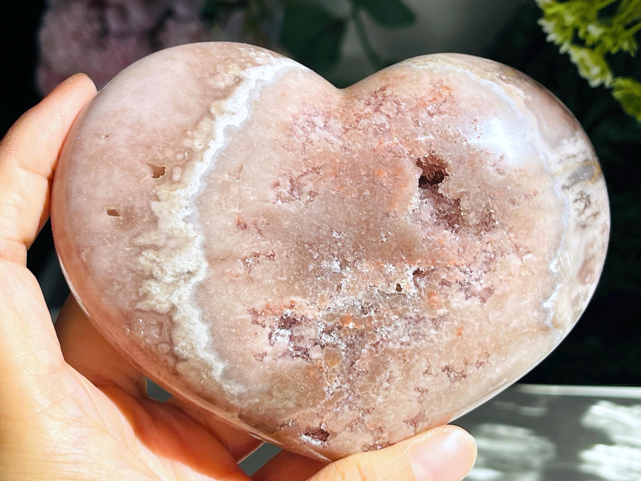 492g Pink Amethyst Heart, Pink Amethyst Crystal Heart, Crystal Heart, Crystal Gift, Healing Crystal - Million Years Crystal