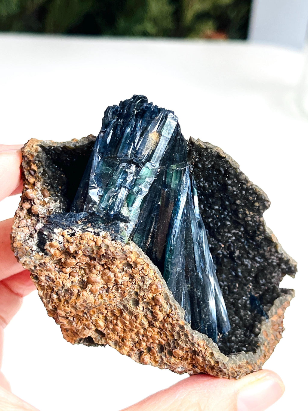 Rare Vivianite, High-Grade Natural Vivianite from Amazona, Brazil, Rare Crystal, Raw Vivianite Crystal, Crystal Cluster, Crystal Gift