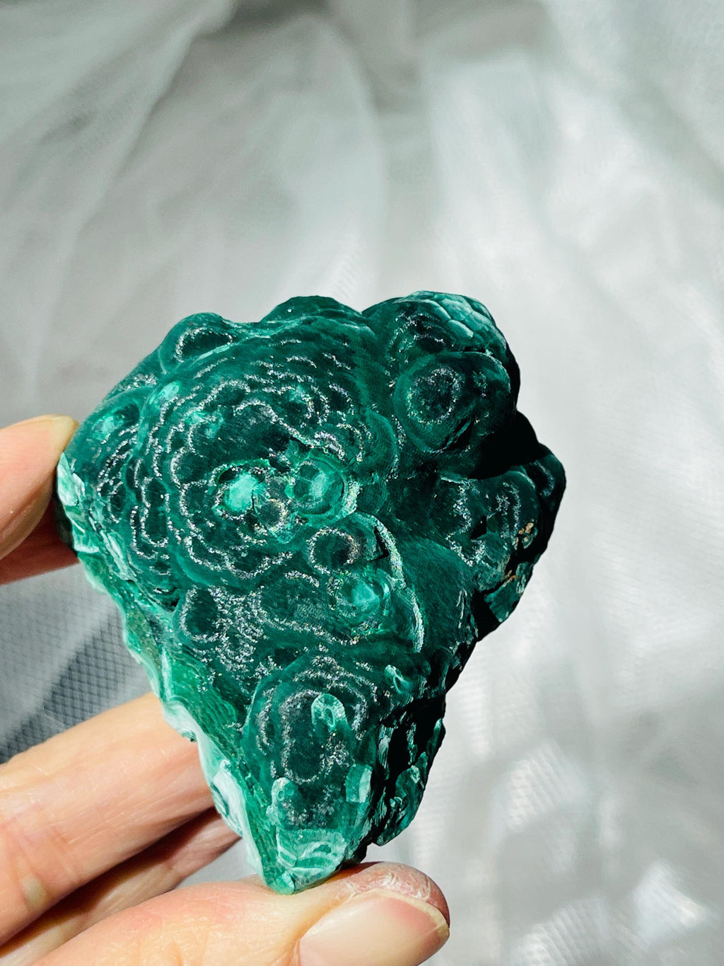Rare Malachite Specimen, Velvet Cat Eye Malachite, Raw Malachite Crystal, Unique Crystal Gift, Healing Gemstone, Natural Malachite Stone