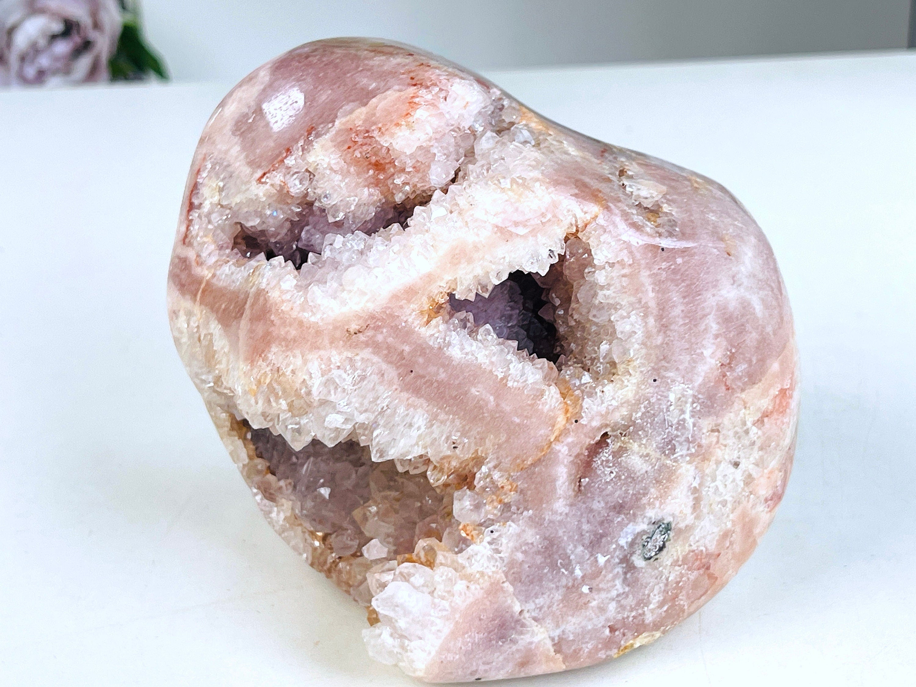 Pink Amethyst,  1.586kg Sparkling Pink Amethyst Freefrom, Druzy Rough Pink Amethyst, Pink Amethyst Crystal,Crystal Gift,Home decor
