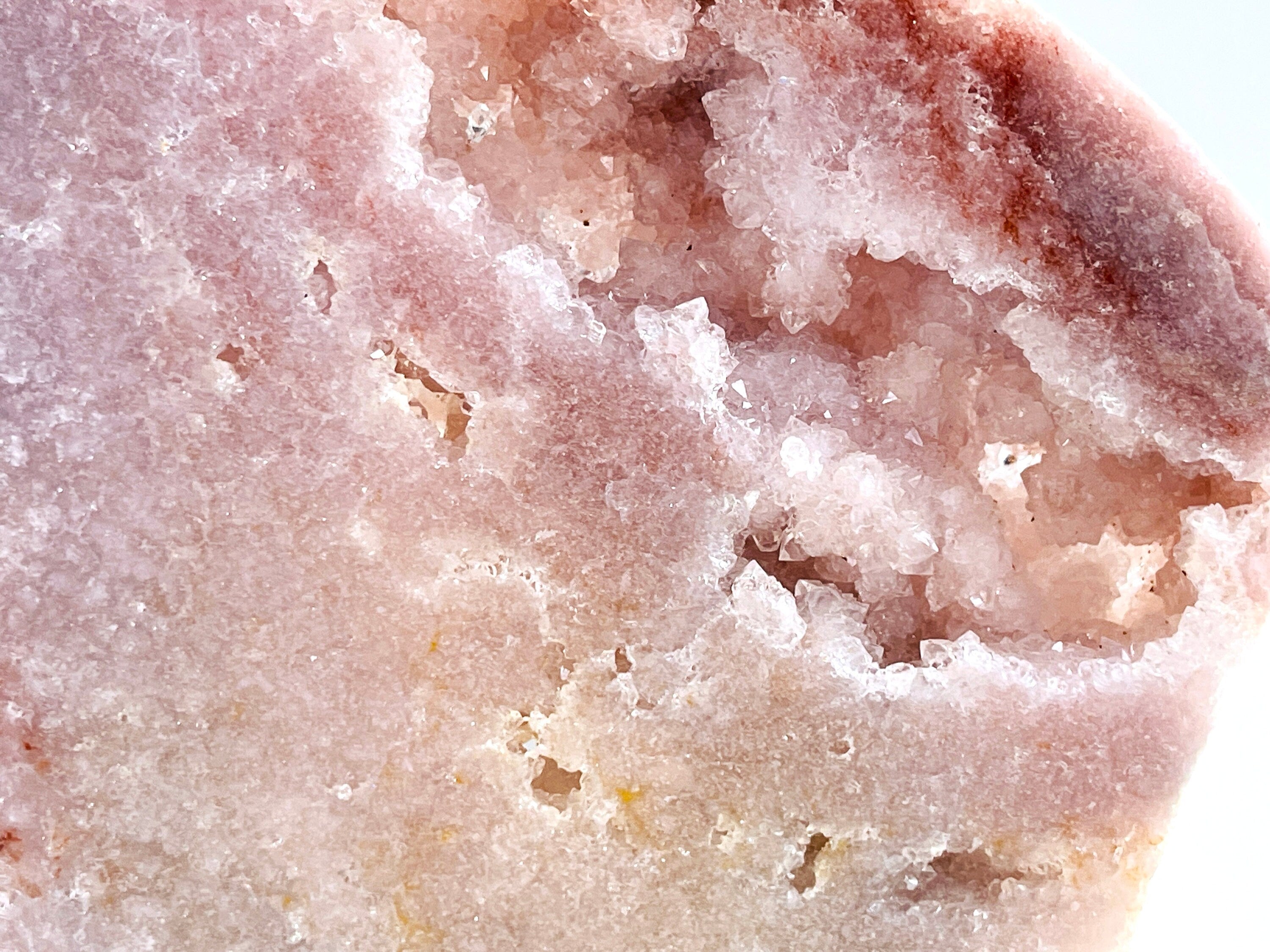Pink Amethyst Angel Wings on Stand | Druzy Slab | Crystal Gift & Home Décor