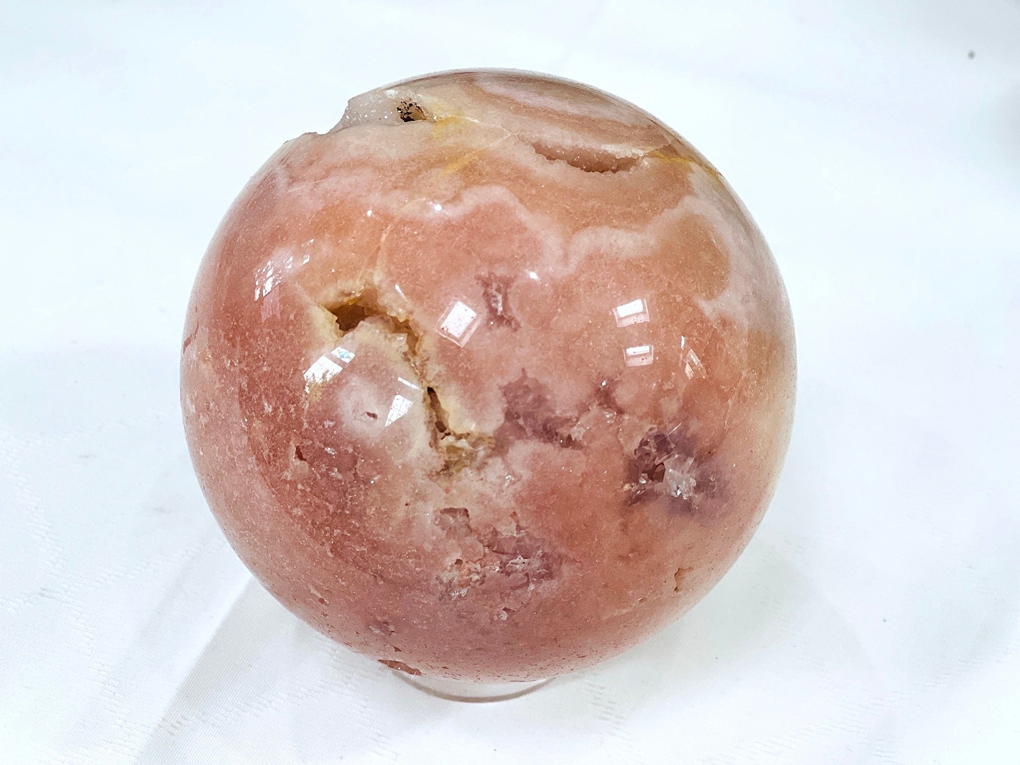 Pink Amethyst Druzy Sphere — Brazil | 1626g | 106mm