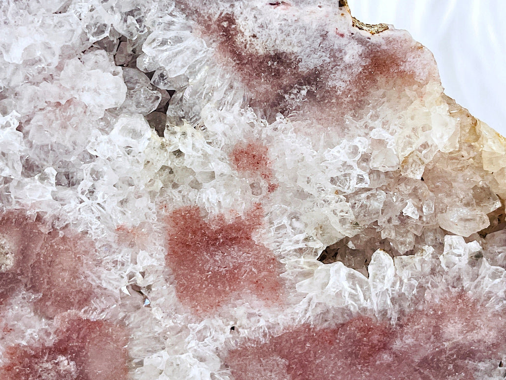 Pink Amethyst, 5.9kg Pink Amethyst Slab on Stands,  Amazing Pink Amethyst Druzy Slabs, Natural Pink Amethyst on Stand, Crystal Gift