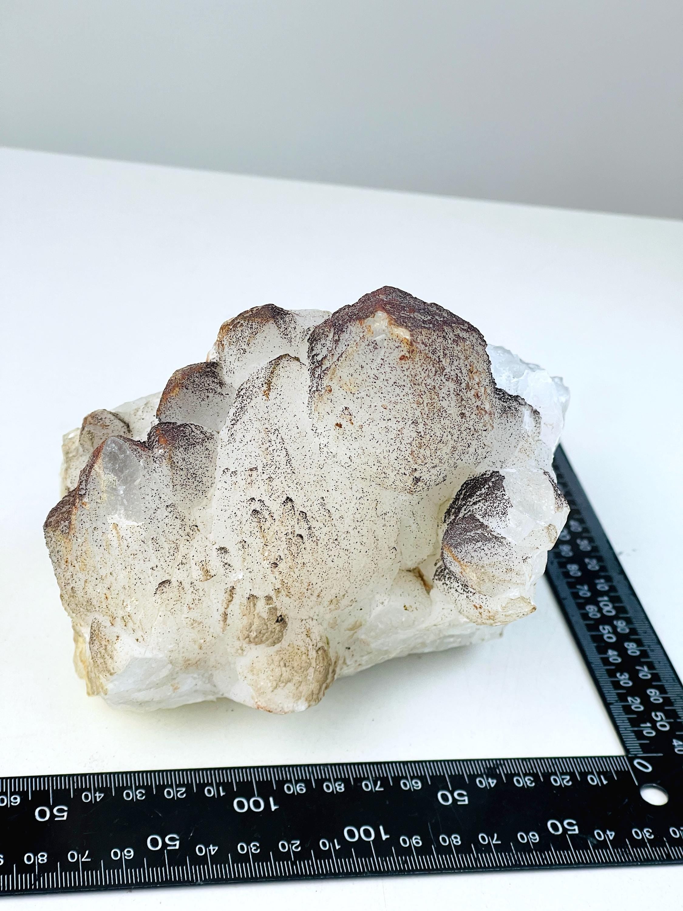 2.8kg Unique Quartz with Rhodochrosite from Djurkovo mine, Laki, Bulgaria, Mineral Specimen, Unique Gift