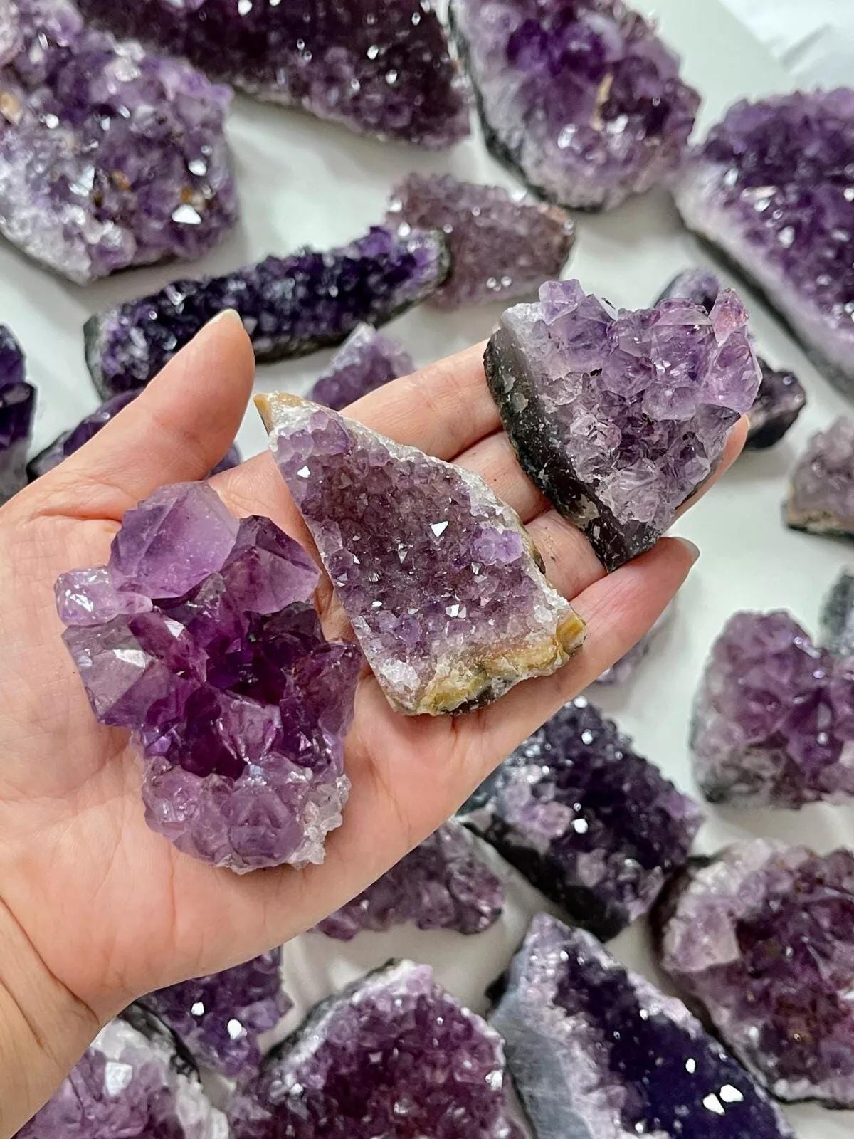Amethyst Cluster, AAA Quality Raw Amethyst Druzy Cluster,  Amethyst Geode Cluster, Healing Crystal, Unique Crystal Gift