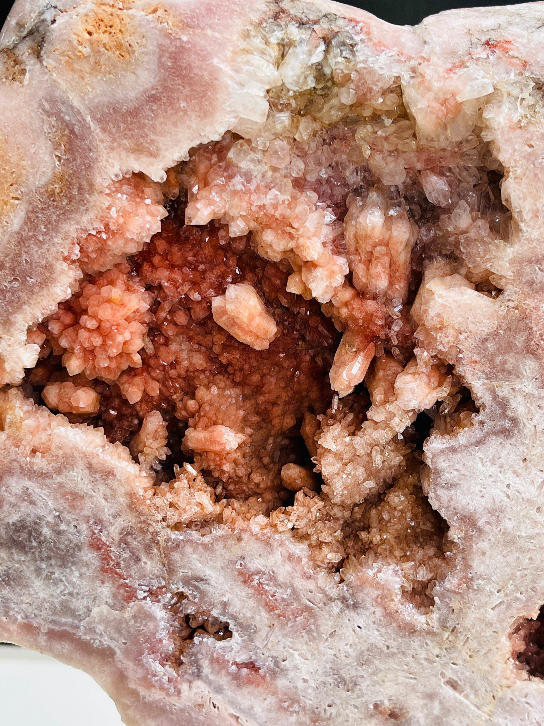 Pink Amethyst Slab, 3.8kg Dreamy Rough Pink Amethyst Druzy Slabs, Pink Amethyst Crystal,Crystal Gift,Home decor