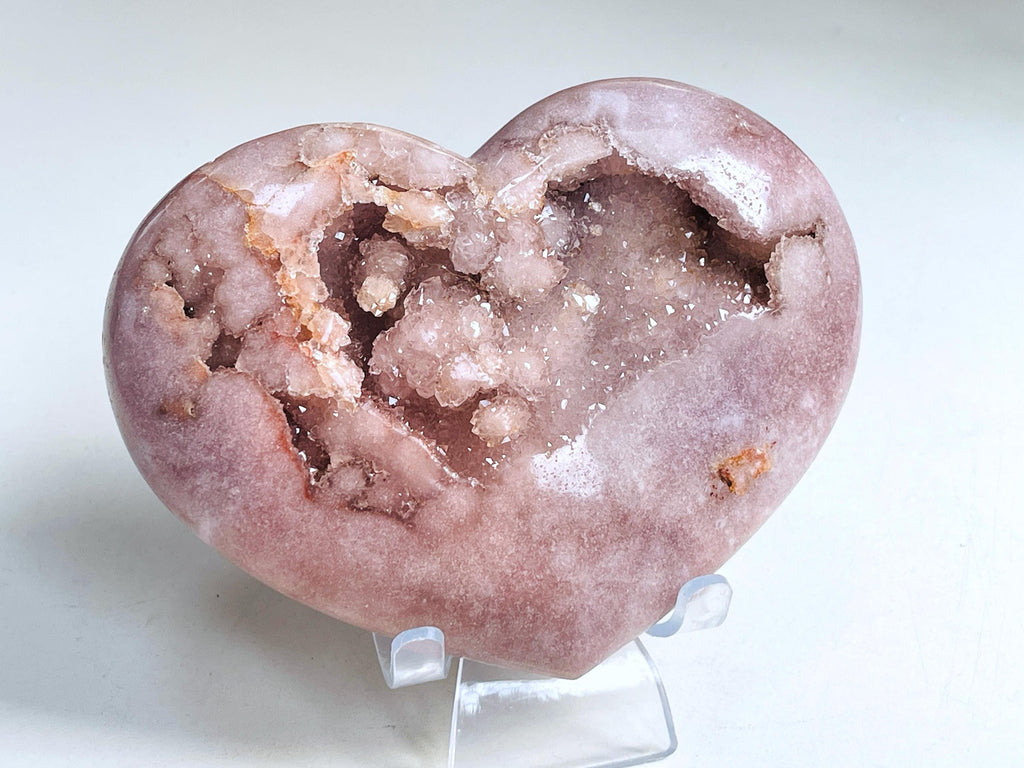 Pink Amethyst Heart, Pink Amethyst Druzy Heart, Pink Amethyst Crystal Heart, Crystal Heart, Crystal Gift, Healing Crystal
