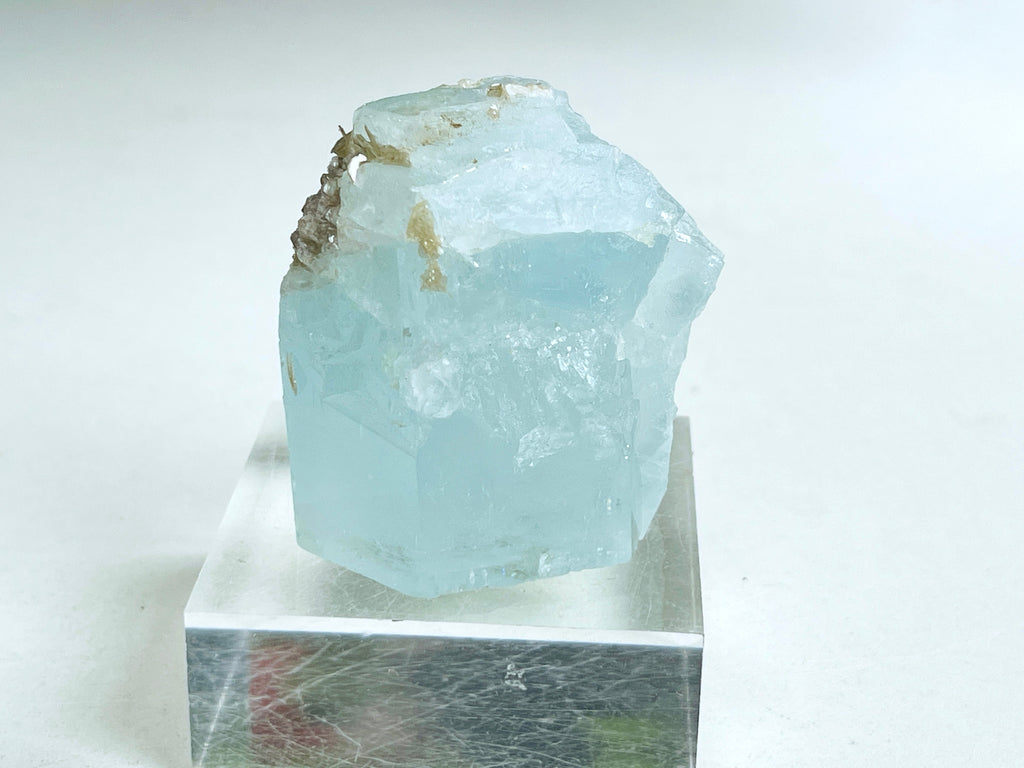 100g Natural Aquamarine Beryl Specimen with Muscovite – Skardu, Pakistan Gem-Quality Aquamarine | Collector's Crystal | Crystal Gift | Raw Mineral Specimen