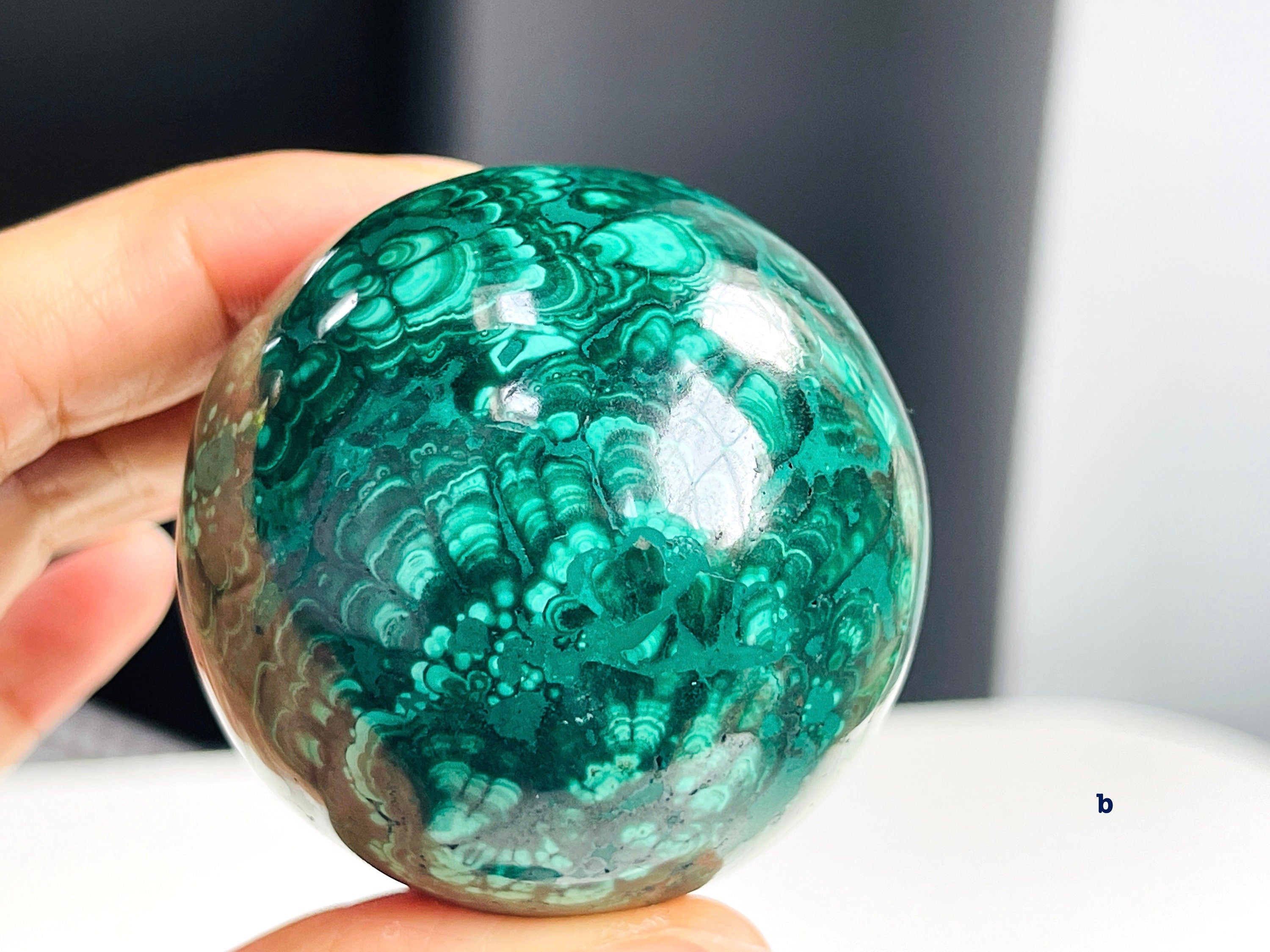 Malachite Sphere, Marvelous Natural Malachite Sphere, Malachite from Congo, Natural Malachite ball, Healing Crystal