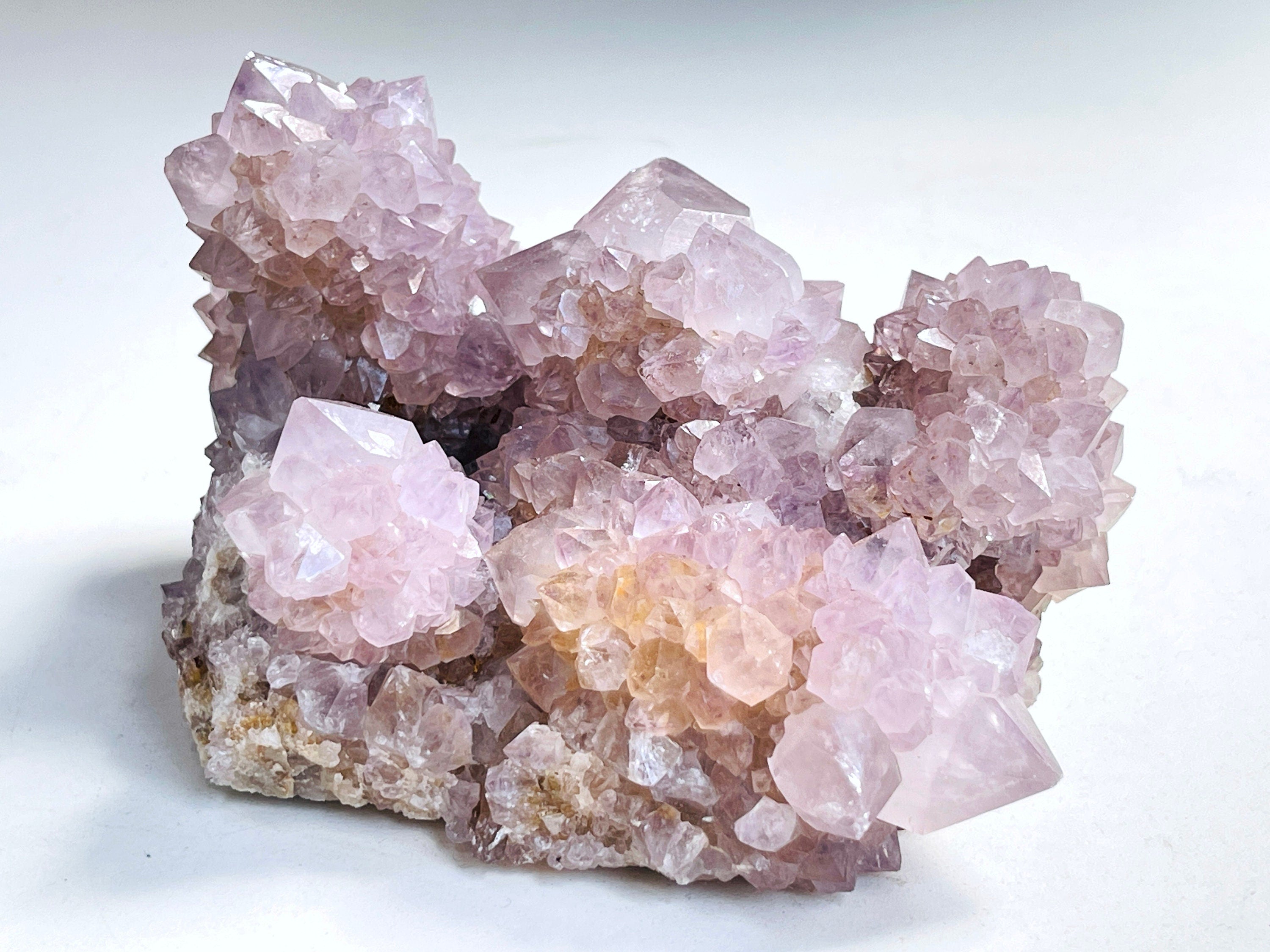 Spirit Quartz Cluster, 988g Lilac Spirit Quartz Point Cluster lilac fairy quartz, amazing Amethyst spirit quartz , amethyst spirit quartz
