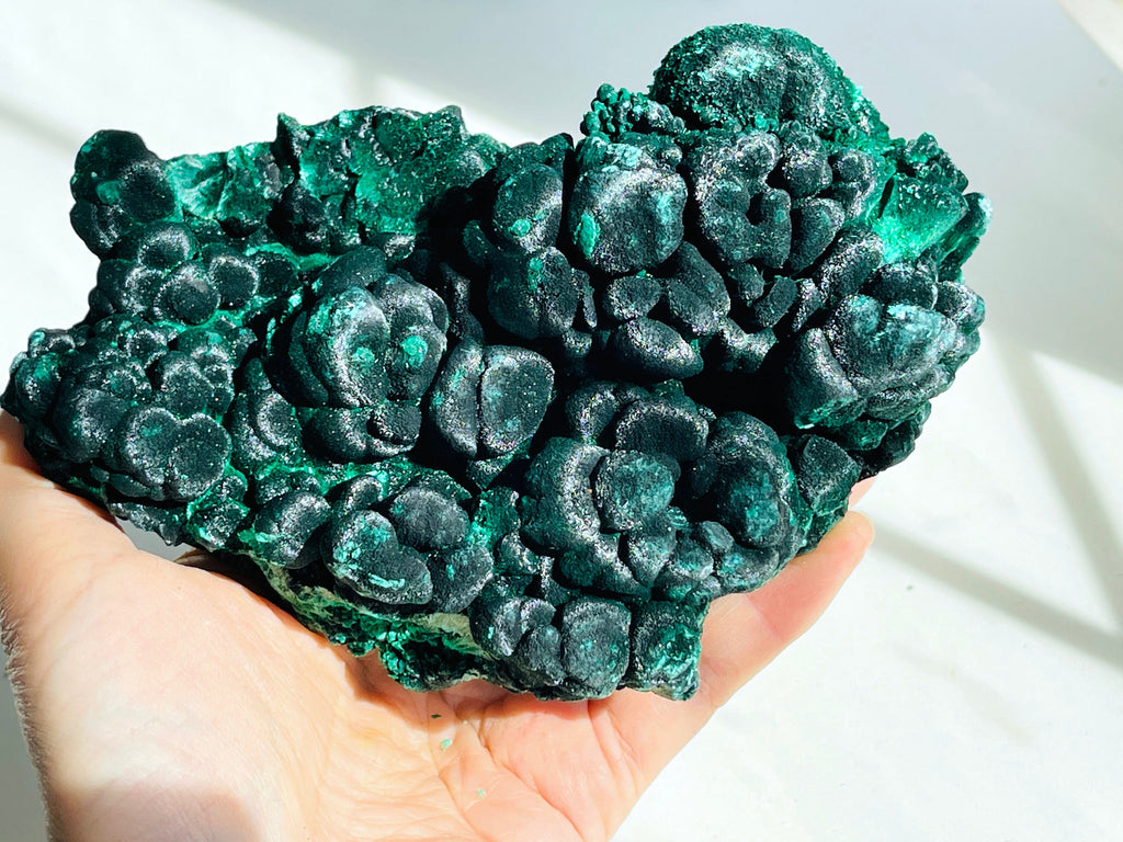 Malachite Specimen, 1062g Botryoidal Malachite, Unique Velvet Cat eye Malachite, Rare Malachite Specimen, Raw Malachite Specimen