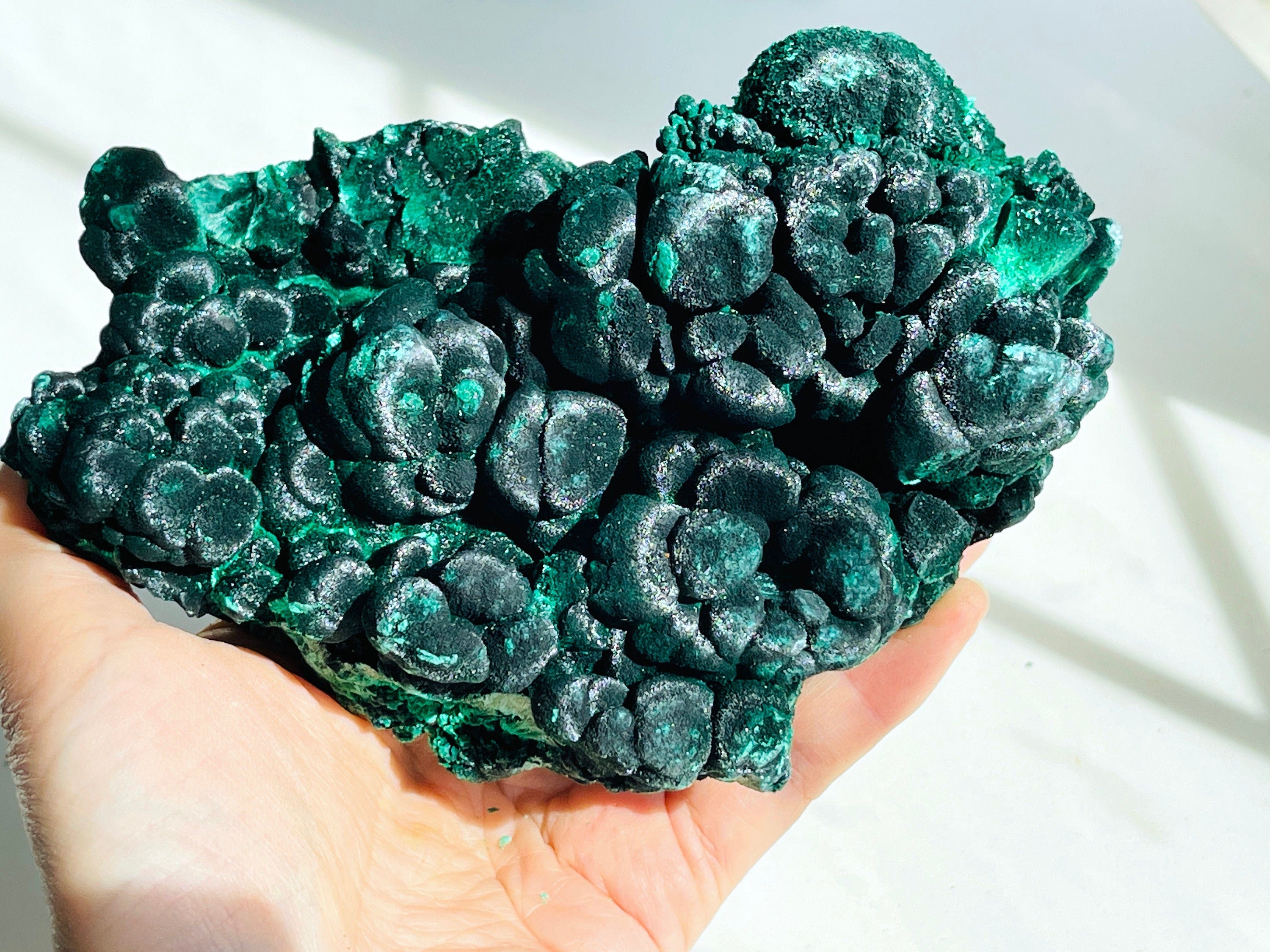 Malachite Specimen, 1062g Botryoidal Malachite, Unique Velvet Cat eye Malachite, Rare Malachite Specimen, Raw Malachite Specimen