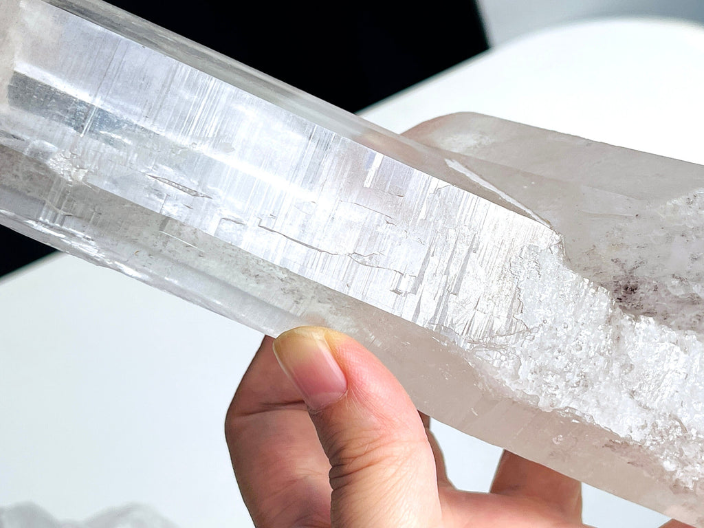 Lemurian Quartz Cluster Crystal , Statement XXL Lemurian Quartz cluster with pink lithium, quartz crystal, Healing Crystals, Crystal Gift