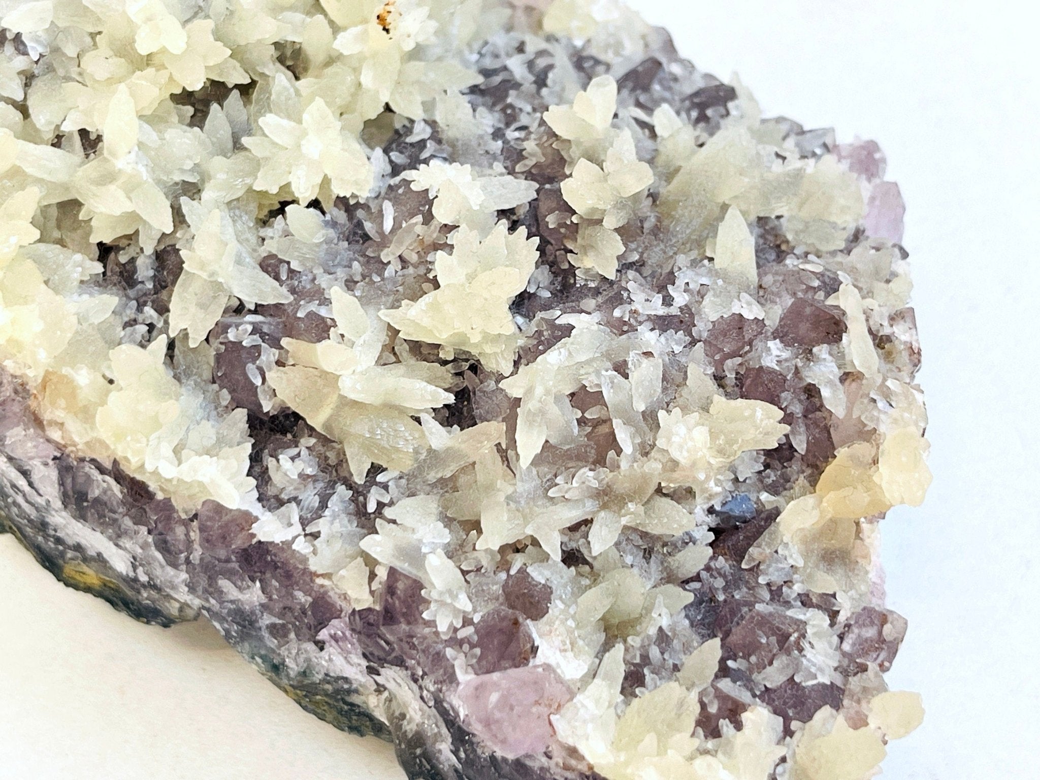 878g Amethyst with Calcite Mineral Specimen - Million Years Crystal