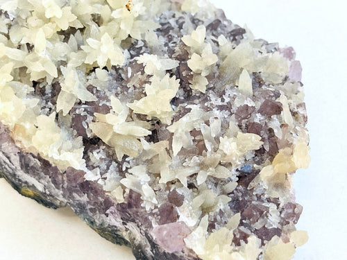 878g Amethyst with Calcite Mineral Specimen - Million Years Crystal