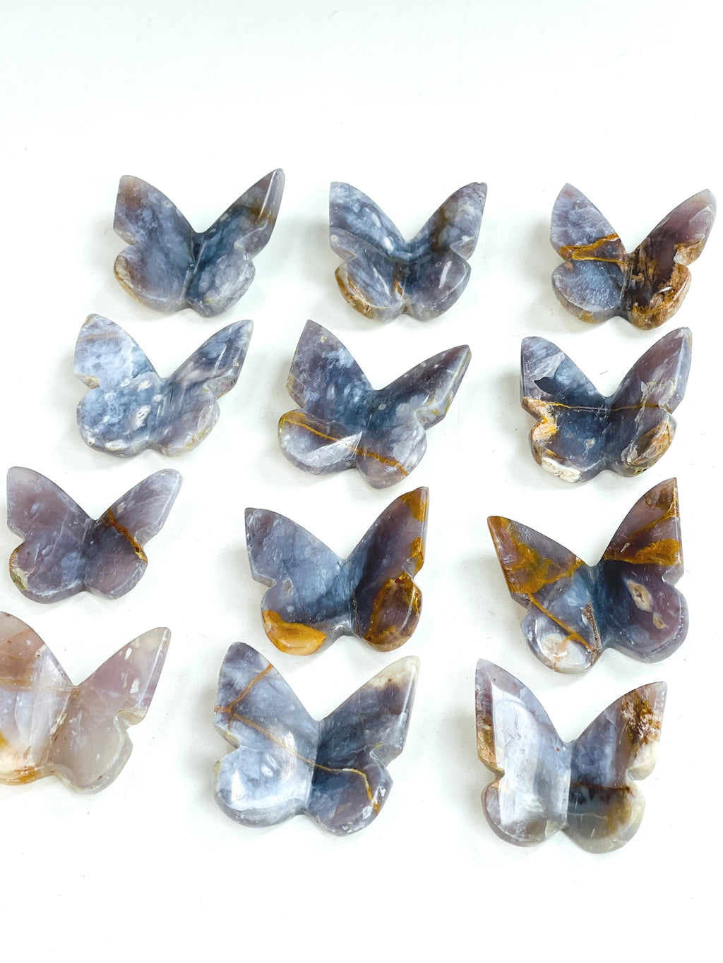 Gemstone Butterfly, Purple Chalcedony 3D butterfly, crystal gift