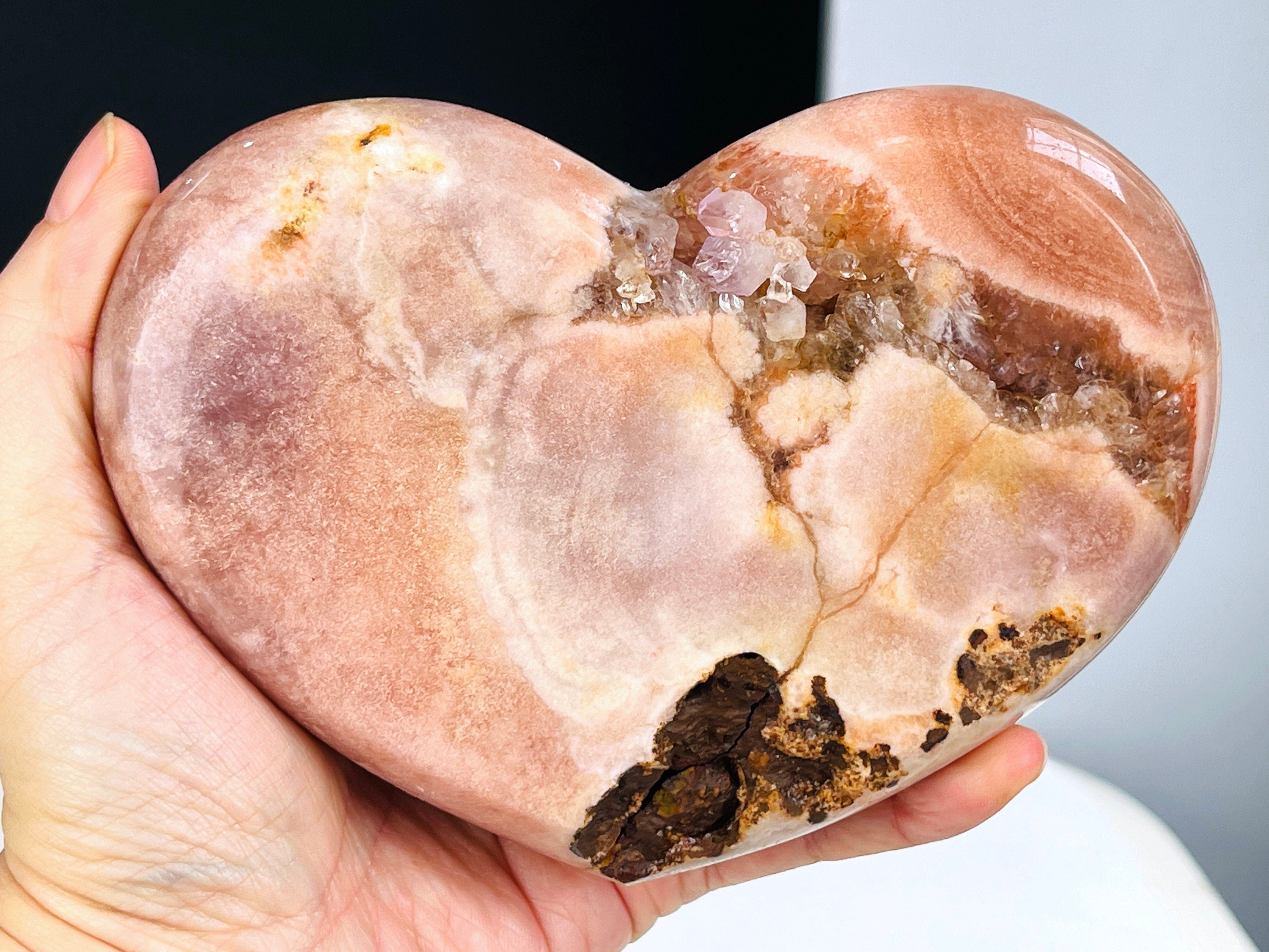 Pink Amethyst, High Quality Pink Amethyst Heart, Pink Amethyst Crystal Heart, Crystal Heart, Crystal Gift, Healing Crystal