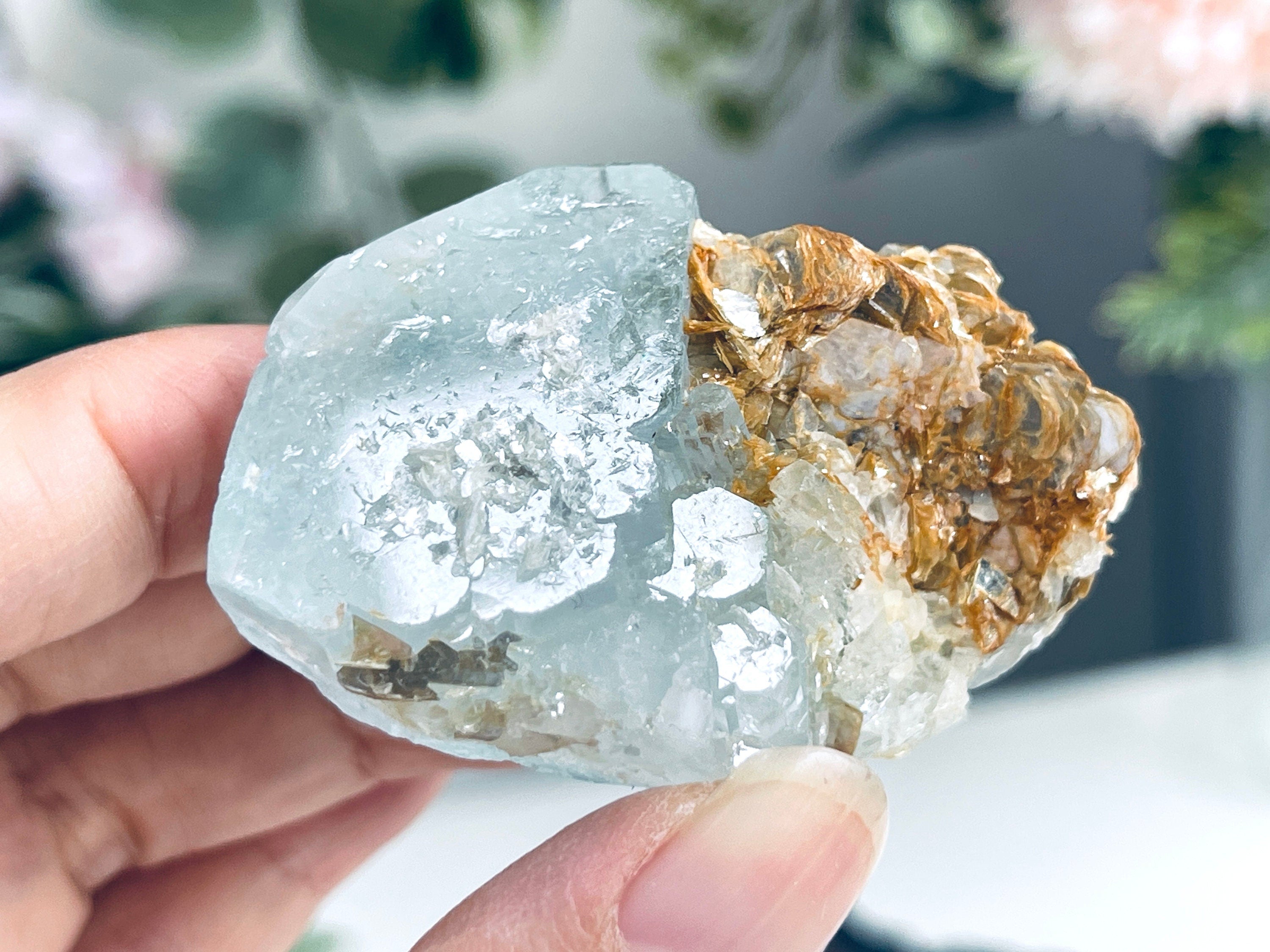 79g Aquamarine Beryl, Blue Aquamarine Specimen, Natural Aquamarine, Fossil and Rocks, Aquamarine Crystal, Crystal Gift