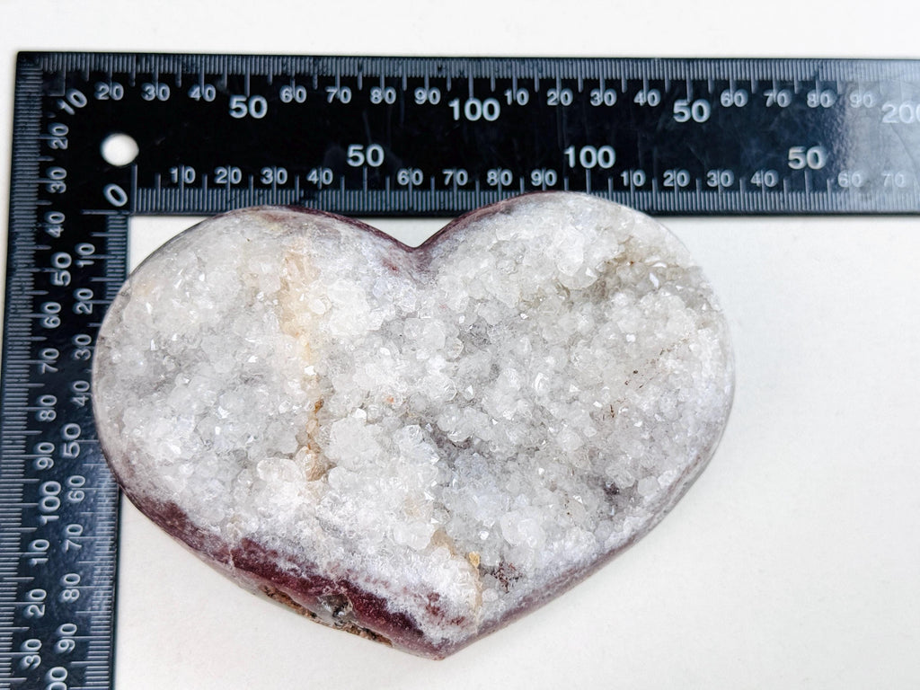 Pink Amethyst, Super Druzy Pink Amethyst Heart, Pink Amethyst Crystal Heart, Crystal Heart, Crystal Gift, Healing Crystal