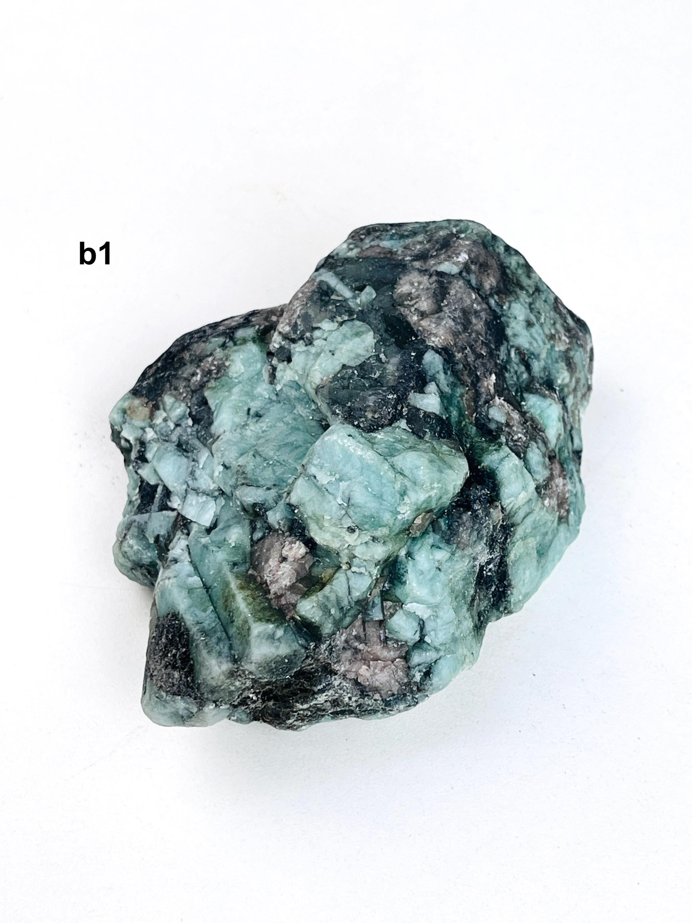 Natural Emerald Specimen in Matrix | Raw Brazilian Emerald | Select Your Piece