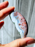 8th Vein Ocean Jasper – Very Rare Old Stock V8 Ocean Jasper, Collectible Orbicular Jasper, Unique Polished Stone, Healing Crystal -5 - Million Years Crystal
