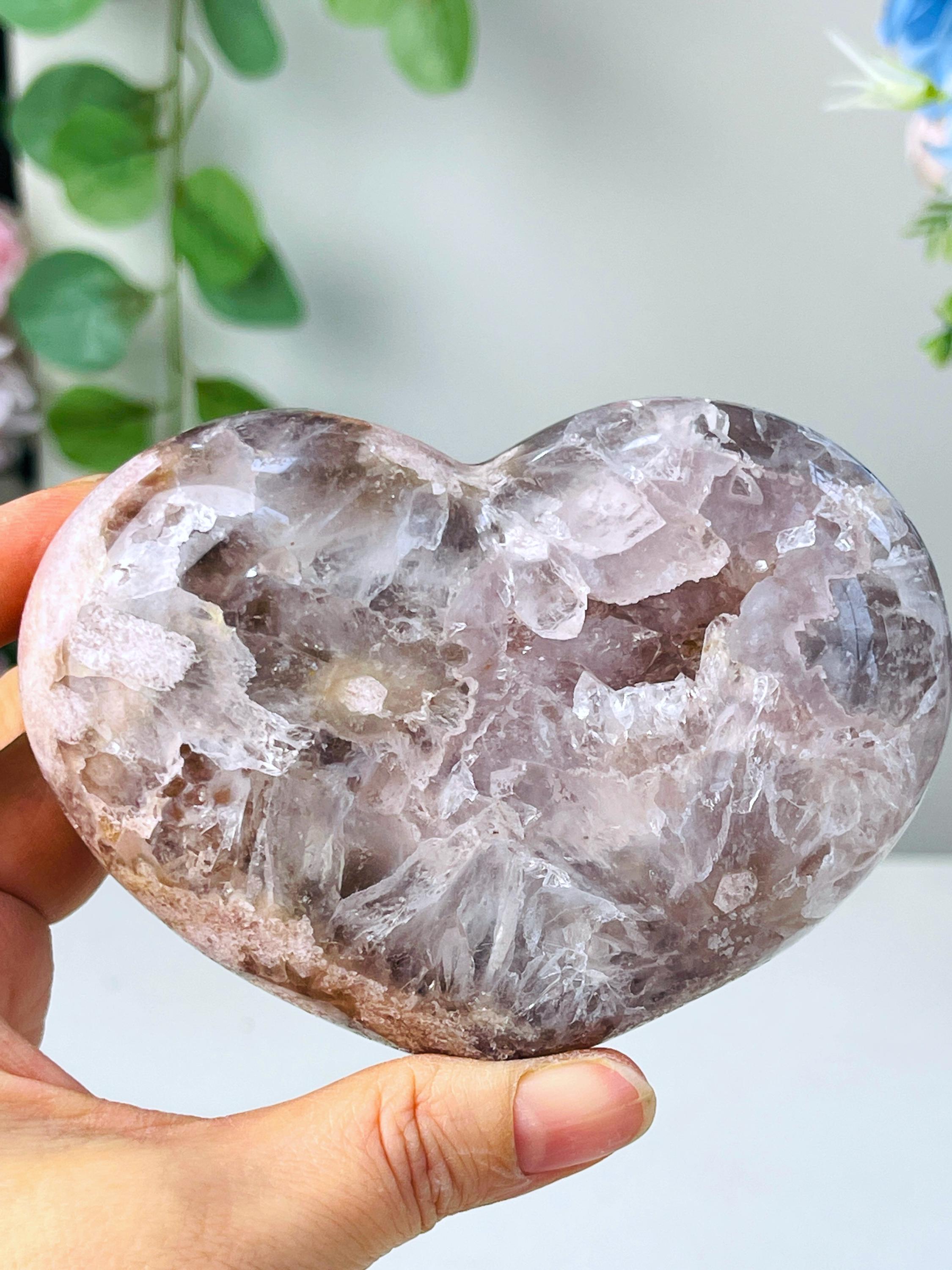 Pink Amethyst, High Quality Pink Amethyst Heart, Pink Amethyst Crystal Heart, Crystal Heart, Crystal Gift, Healing Crystal