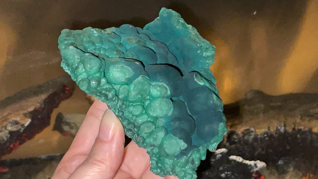 Malachite Specimen, 321g Botryoidal Malachite, Unique Velvet Malachite, Rare Malachite Specimen, Raw Malachite Specimen