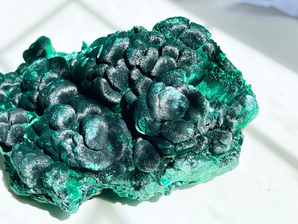 Malachite Specimen, 1062g Botryoidal Malachite, Unique Velvet Cat eye Malachite, Rare Malachite Specimen, Raw Malachite Specimen