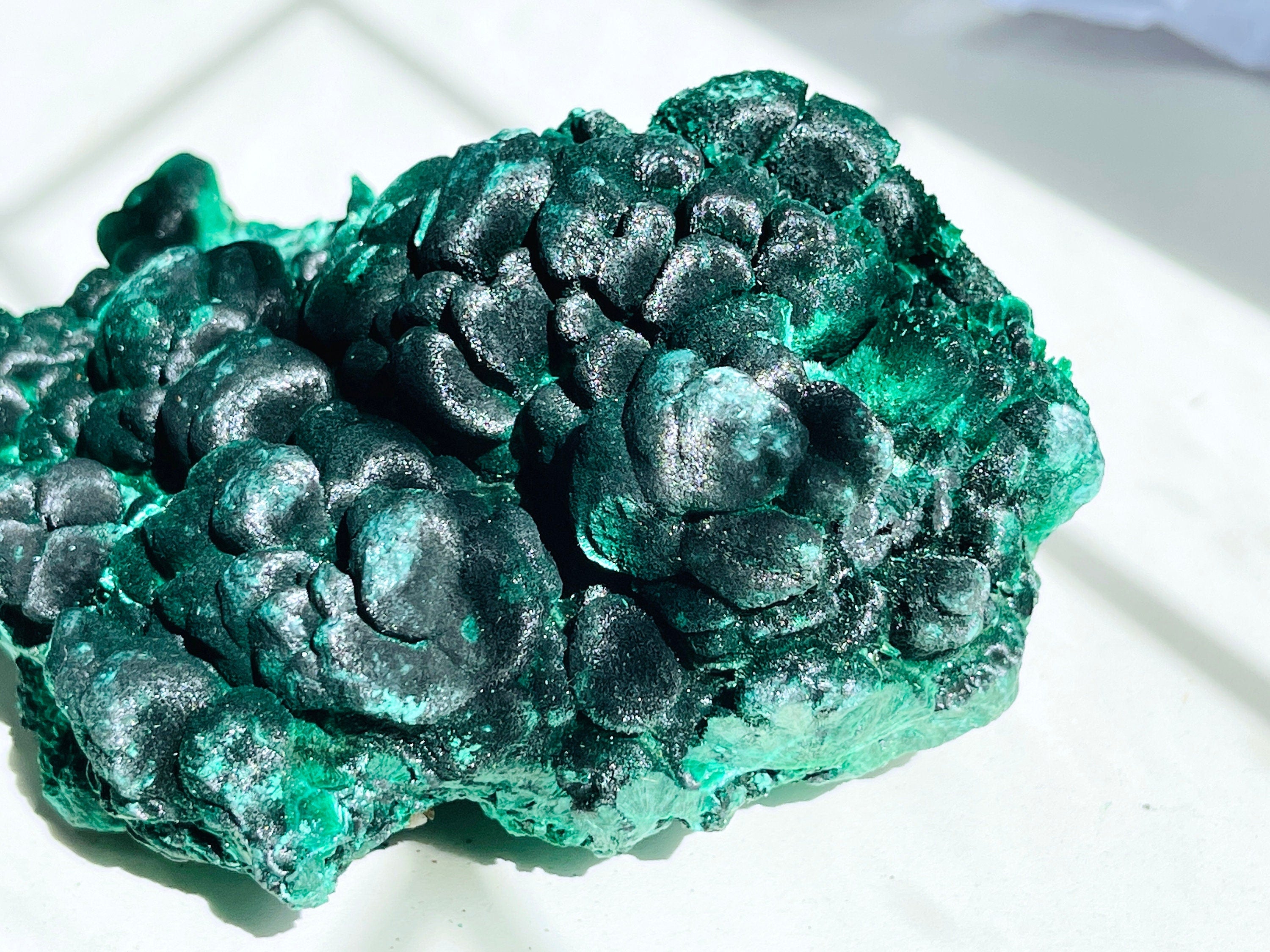 Malachite Specimen, 1062g Botryoidal Malachite, Unique Velvet Cat eye Malachite, Rare Malachite Specimen, Raw Malachite Specimen