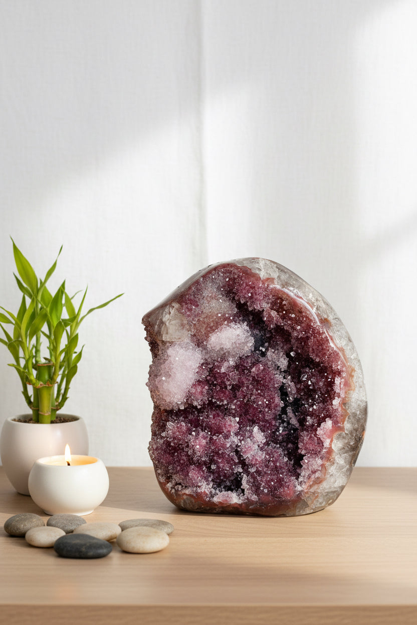Red Stalactite Sugar Druzy Geode – Uruguay | 2.46kg