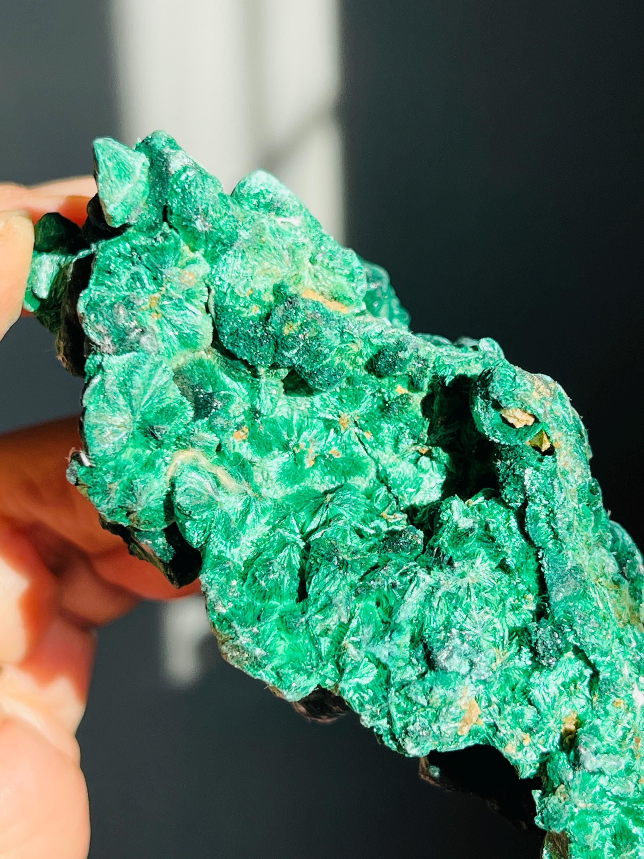 Rare Malachite Specimen,Velvet  Malachite, Raw Malachite Crystal, Unique Crystal Gift, Healing Gemstone, Natural Malachite Stone