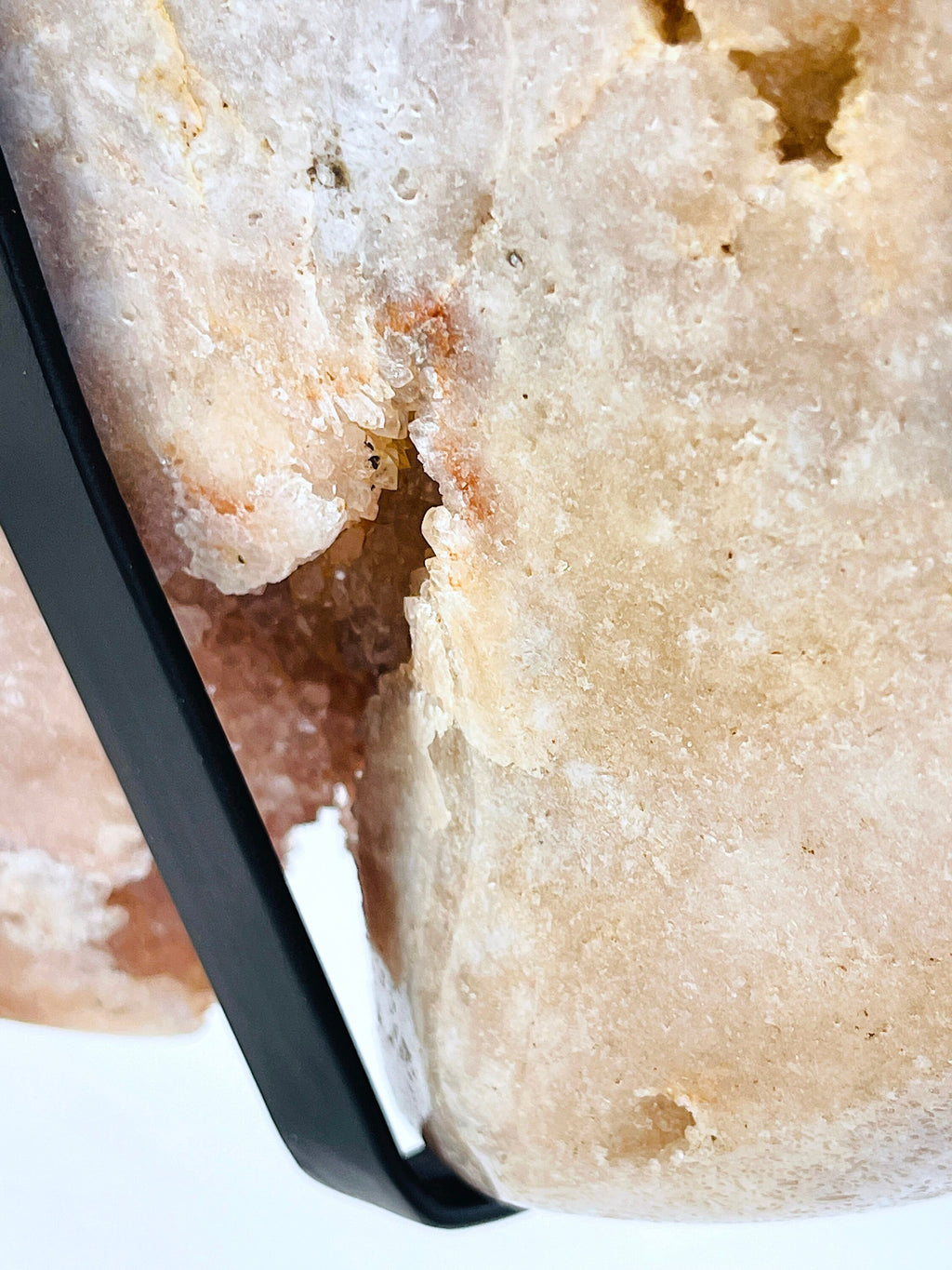 Pink Amethyst Heart, 5.4kg Statement Pink Amethyst Druzy Heart on Metal Stand, Pink Amethyst Crystal Heart, Crystal Heart, Crystal Gift