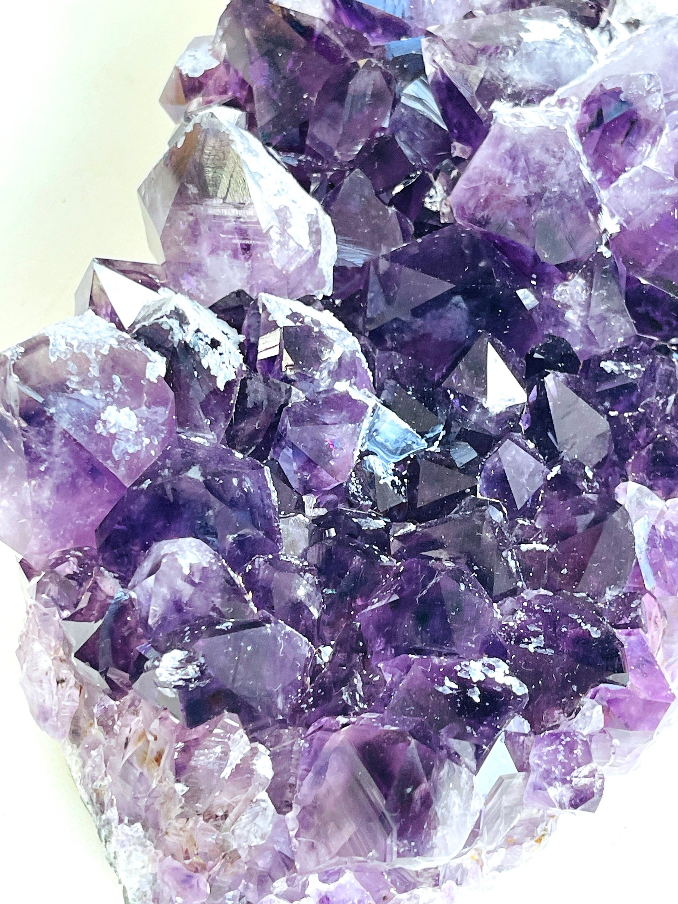 3.7kg Amethyst with Calcite Mineral Specimen– Large Raw Amethyst Cluster, High-Quality Crystal for Collectors & Decor, Natural Healing Stone