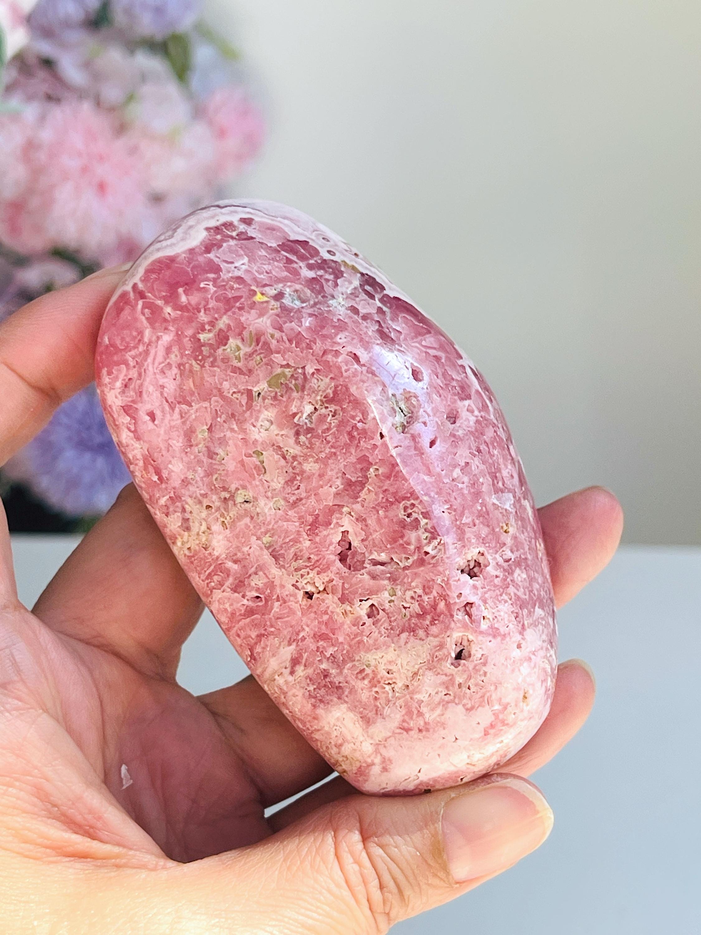 Unique Rhodochrosite Freeform, Natural Rhodochrosite, Argentina Pink Rhodochrosite, Crystal Gift, Mineral Collection