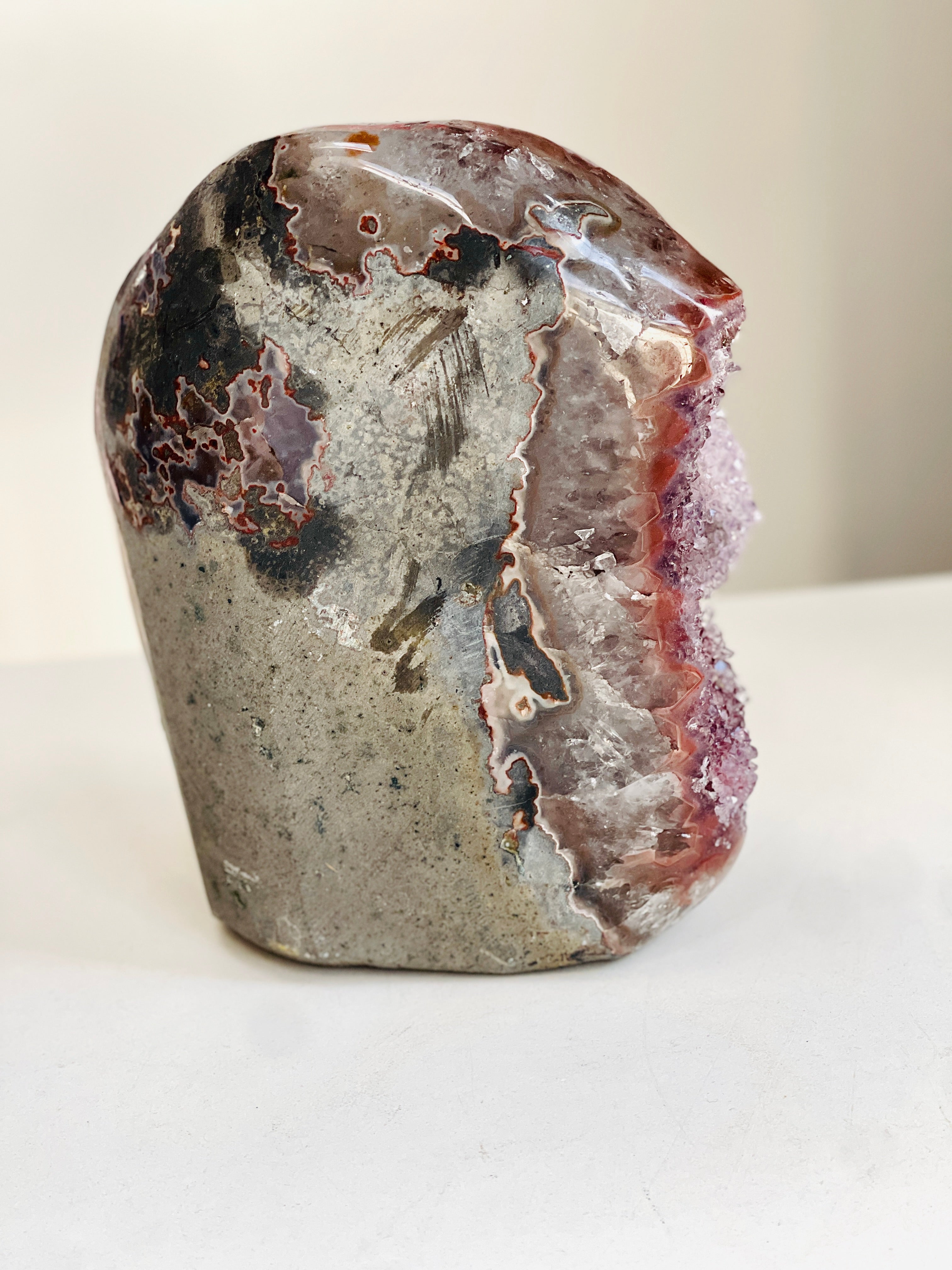 Red Stalactite Sugar Druzy Geode – Uruguay | 2.46kg