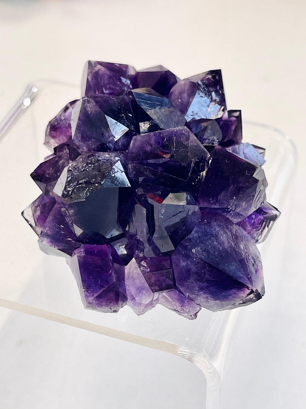 AAAAA+ Uruguay Amethyst Rosette – 120g Grape Jelly Deep Purple Flower Specimen
