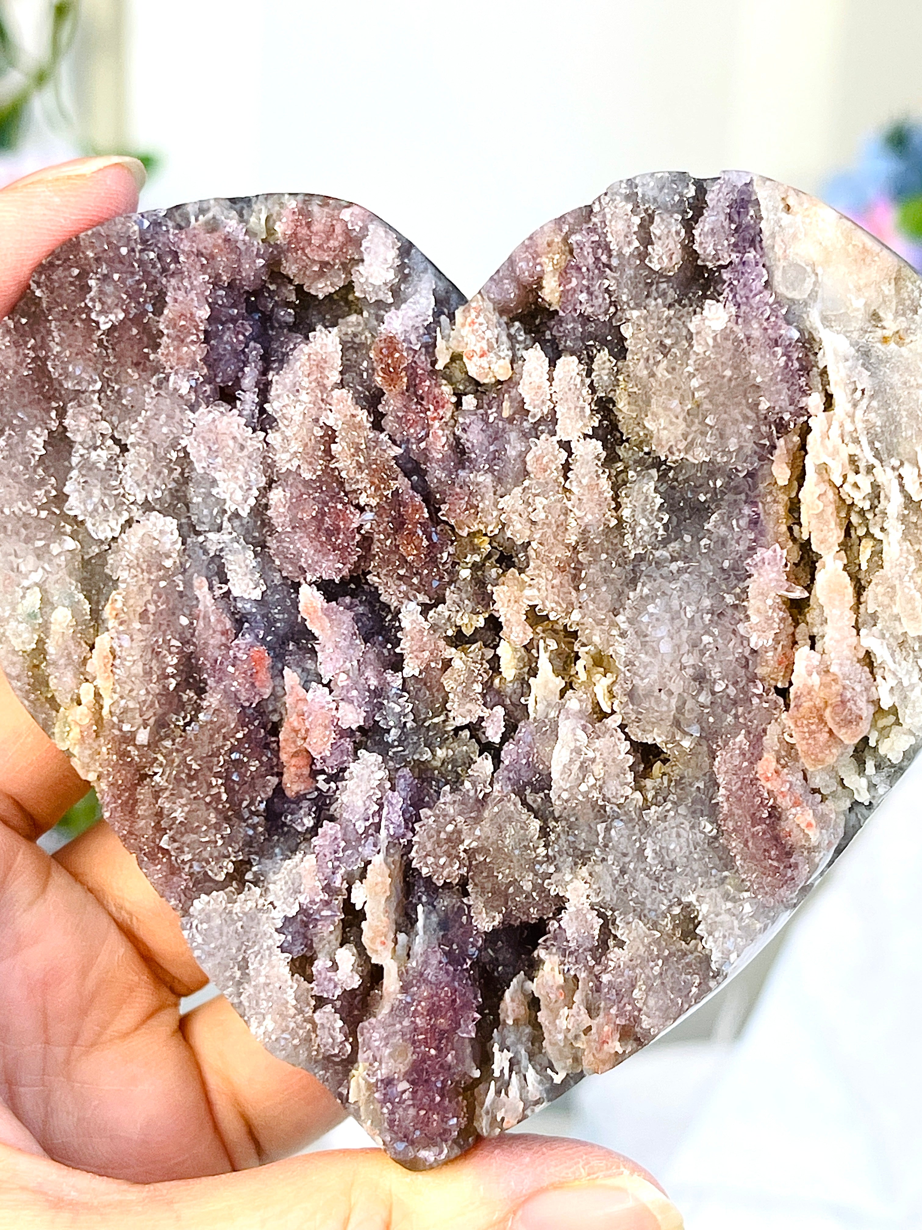 Amethyst Flower Heart 2