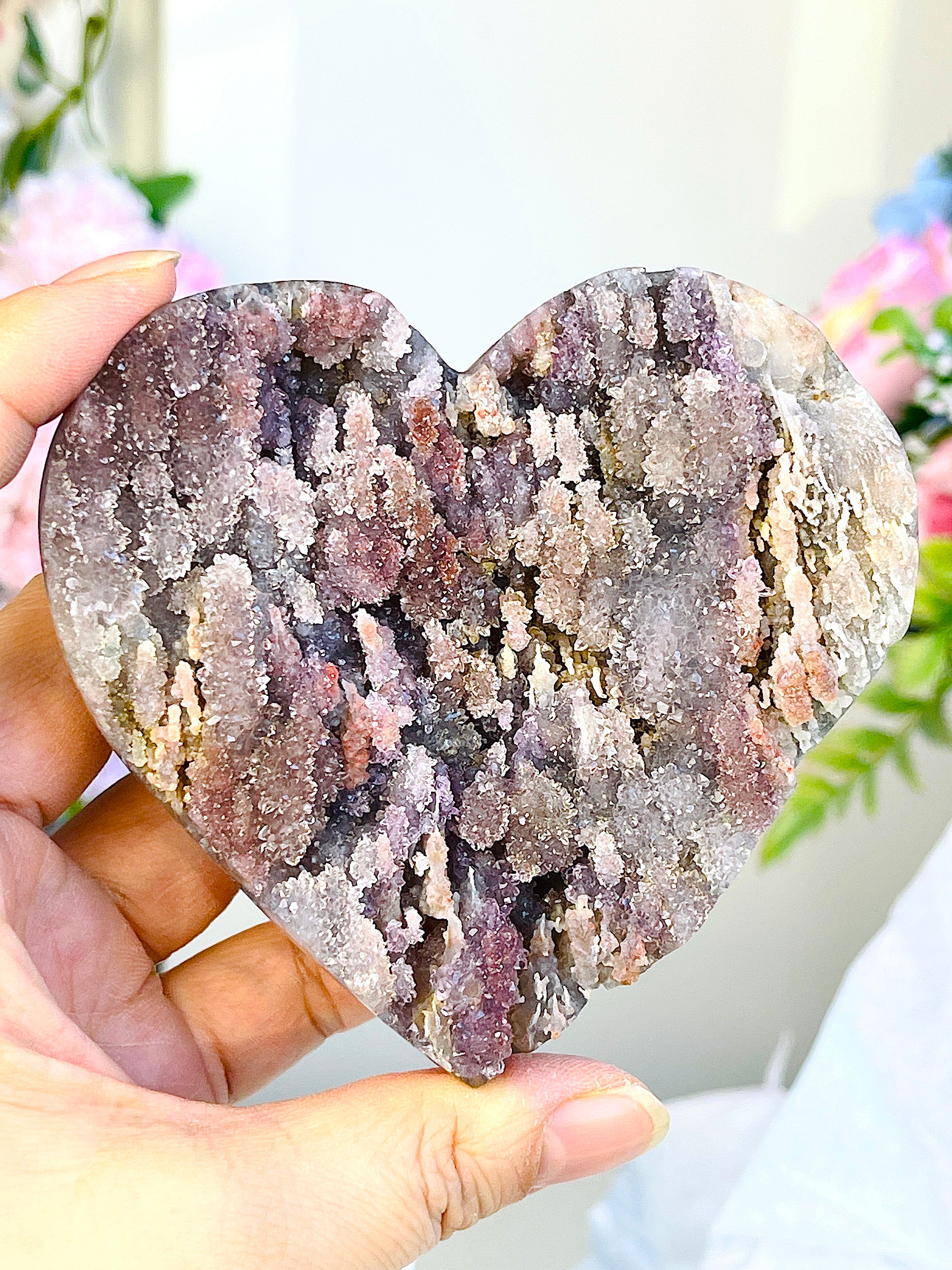 Amethyst Flower Heart 2