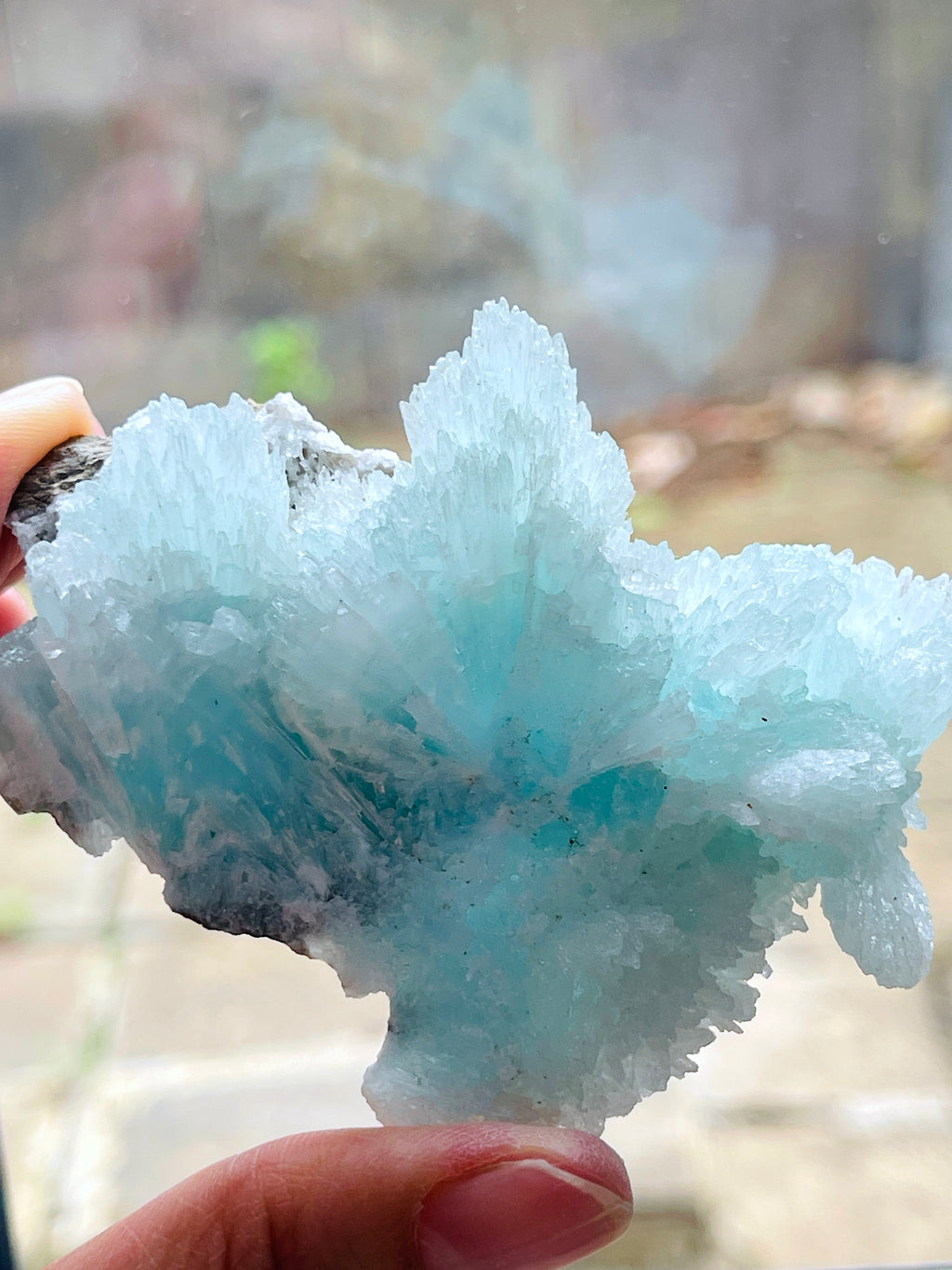 Rare Blue Aragonite Specimen | Needle Crystal | Yunnan, China