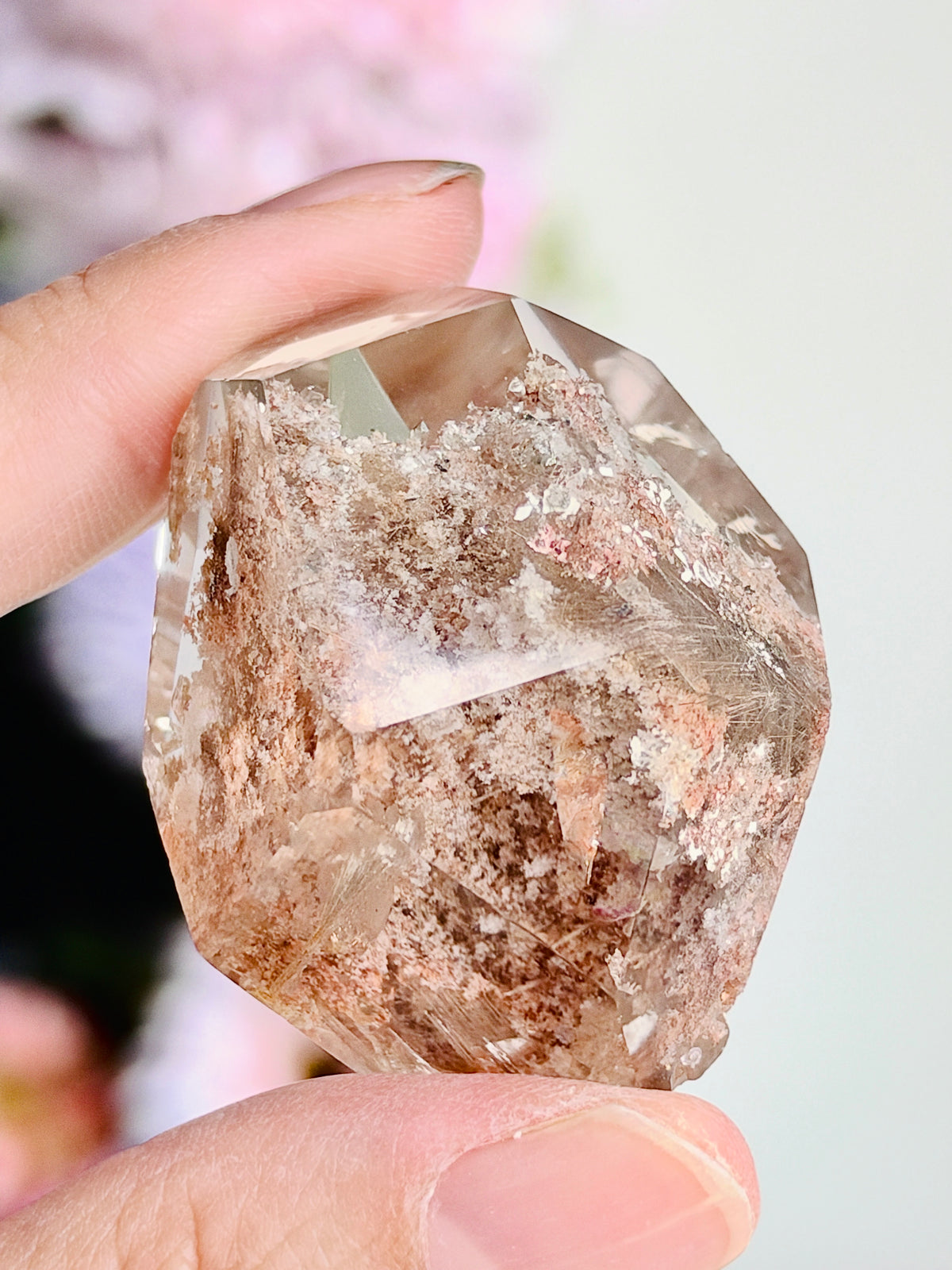Brazilian Lodolite Garden Quartz Point, 47 g
