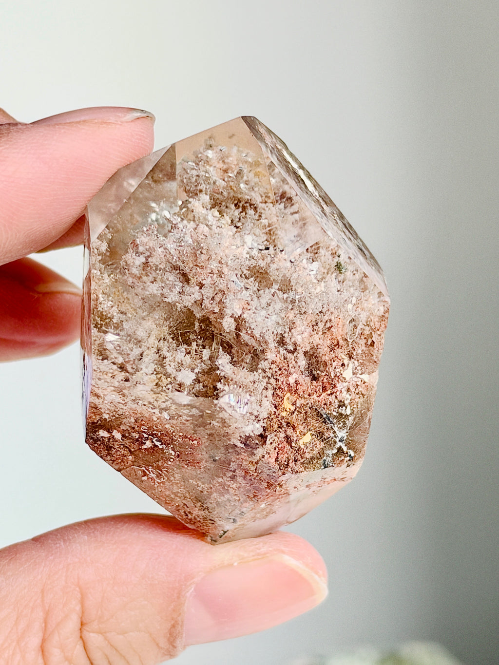 Brazilian Lodolite Garden Quartz Point, 47 g
