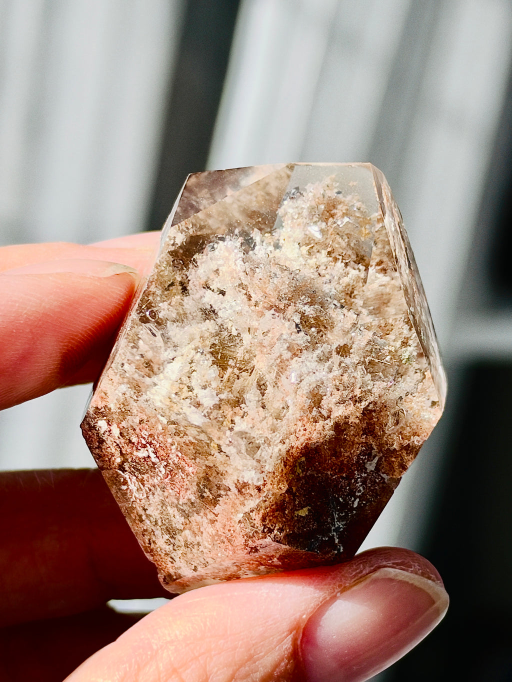 Brazilian Lodolite Garden Quartz Point, 47 g