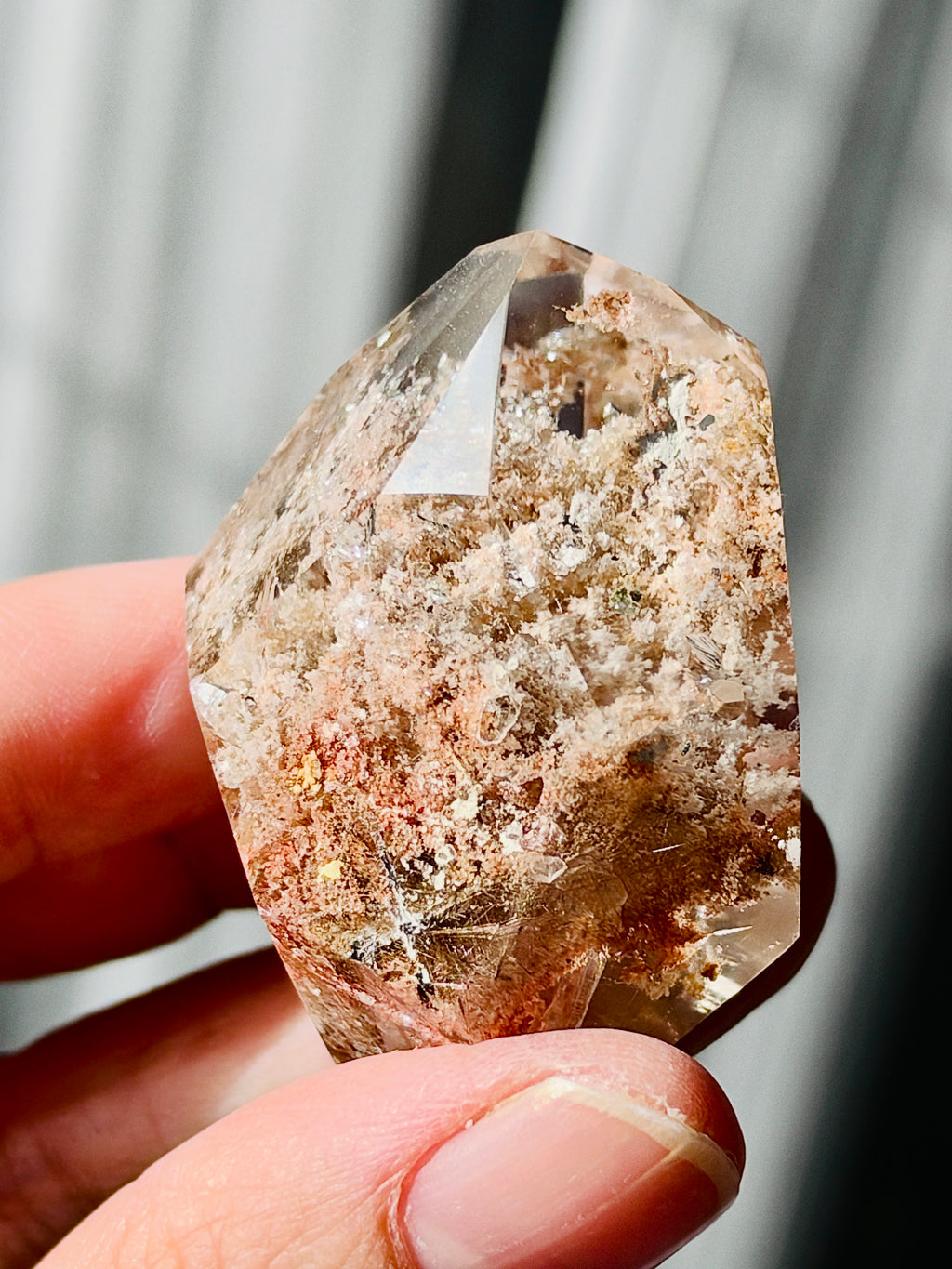 Brazilian Lodolite Garden Quartz Point, 47 g