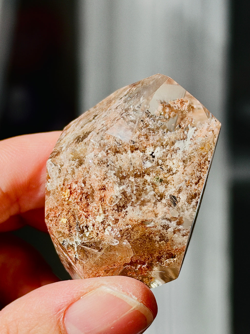 Brazilian Lodolite Garden Quartz Point, 47 g
