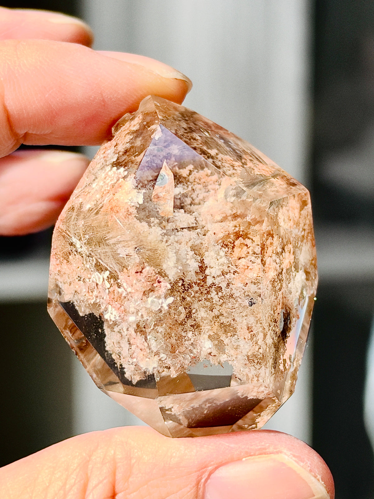 Brazilian Lodolite Garden Quartz Point, 47 g