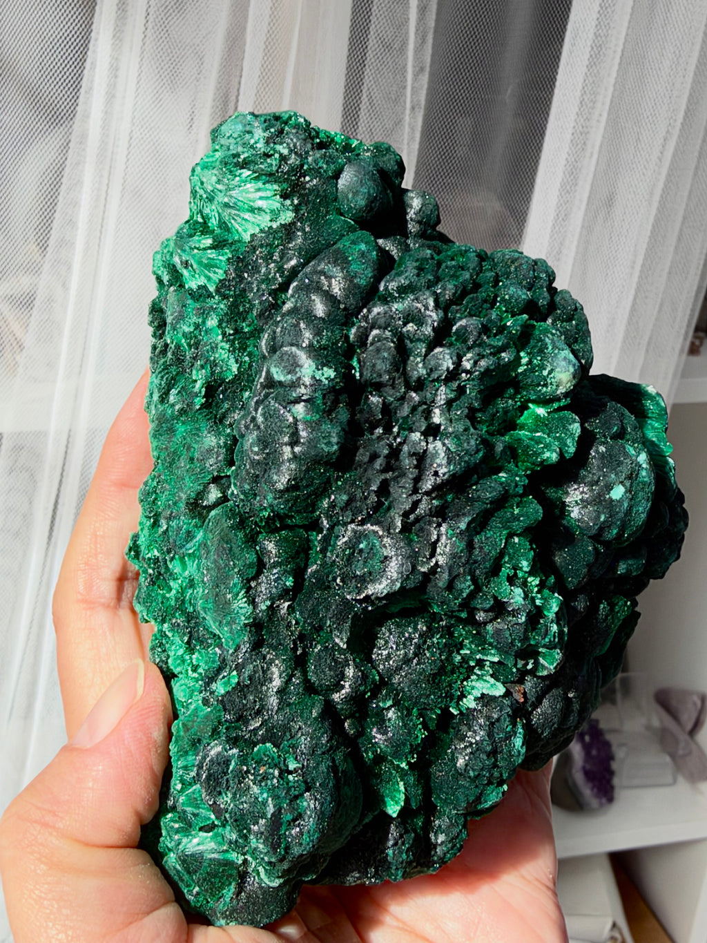 Congo Botryoidal Malachite Specimen, 860g