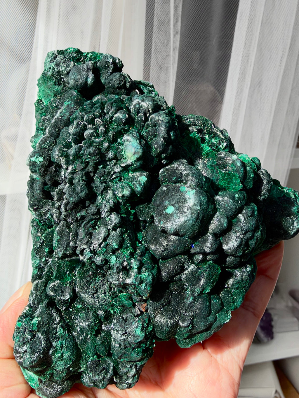 Congo Botryoidal Malachite Specimen, 860g