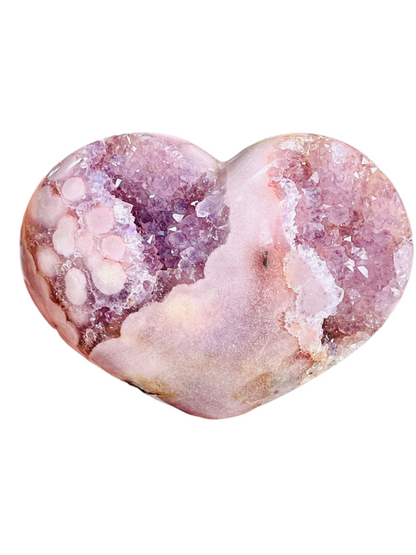 Pink Amethyst Heart, Super Extra Quality Pink Amethyst Druzy Heart,  Crystal Heart, Crystal Heart, Crystal Gift, Healing Crystal